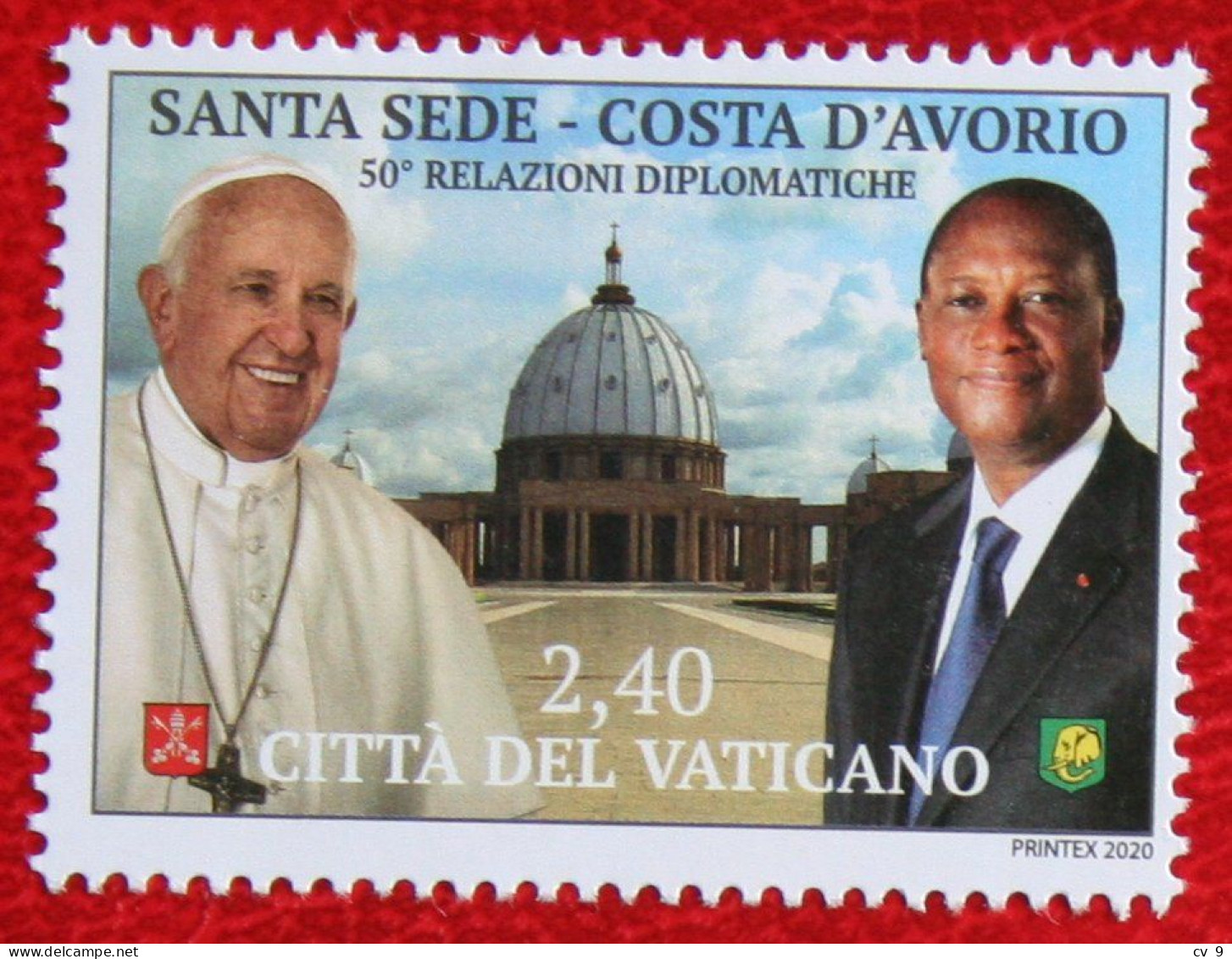 JOINT ISSUE VATICAN CITY WITH IVORY COAST Pope Francisco 2020 Mi - Yv - POSTFRIS / MNH / ** VATICANO VATICAN - Ungebraucht