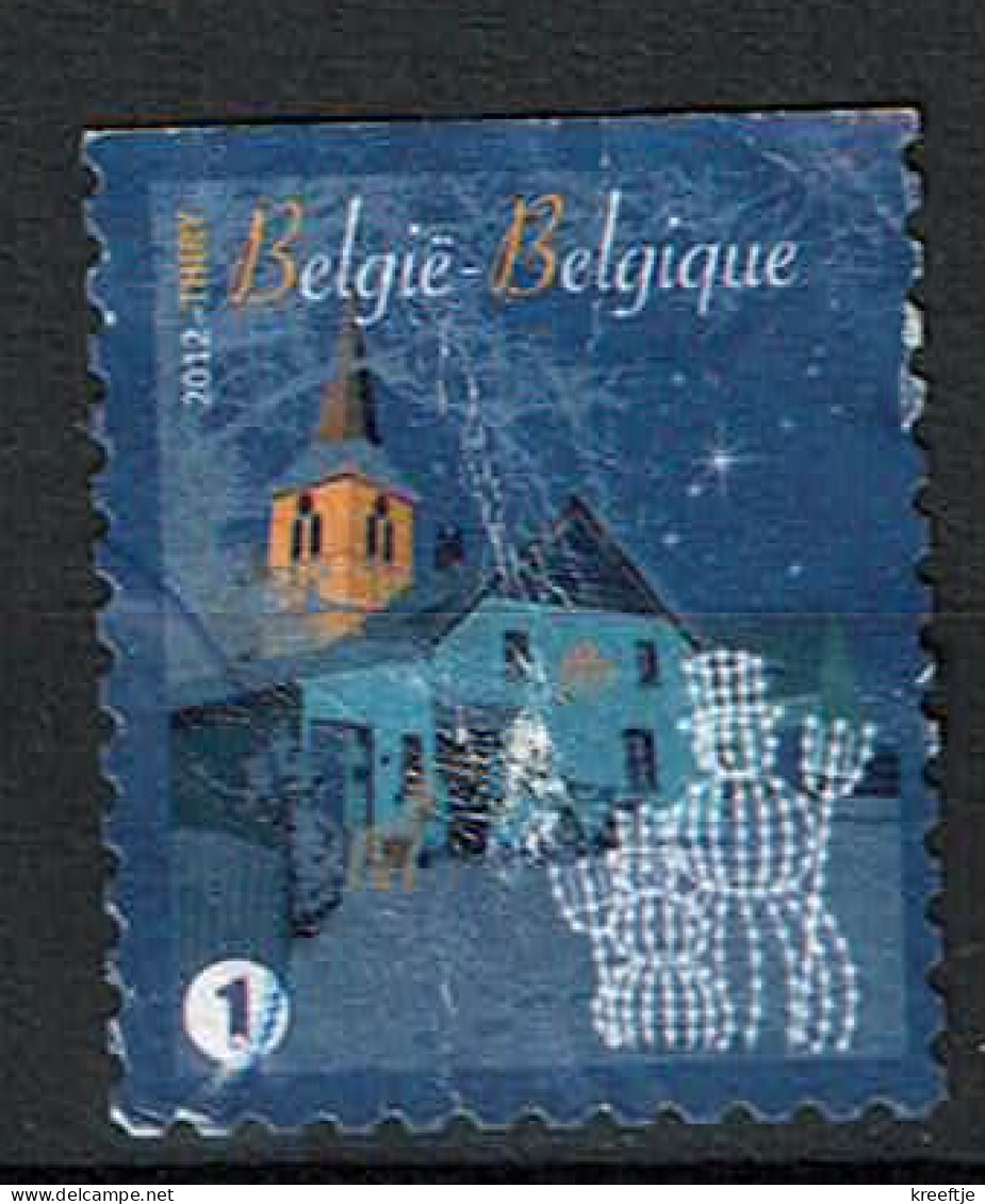 Kerstzegel Uit 2012 Boven Ongetand (OBP 4291 ) - Used Stamps