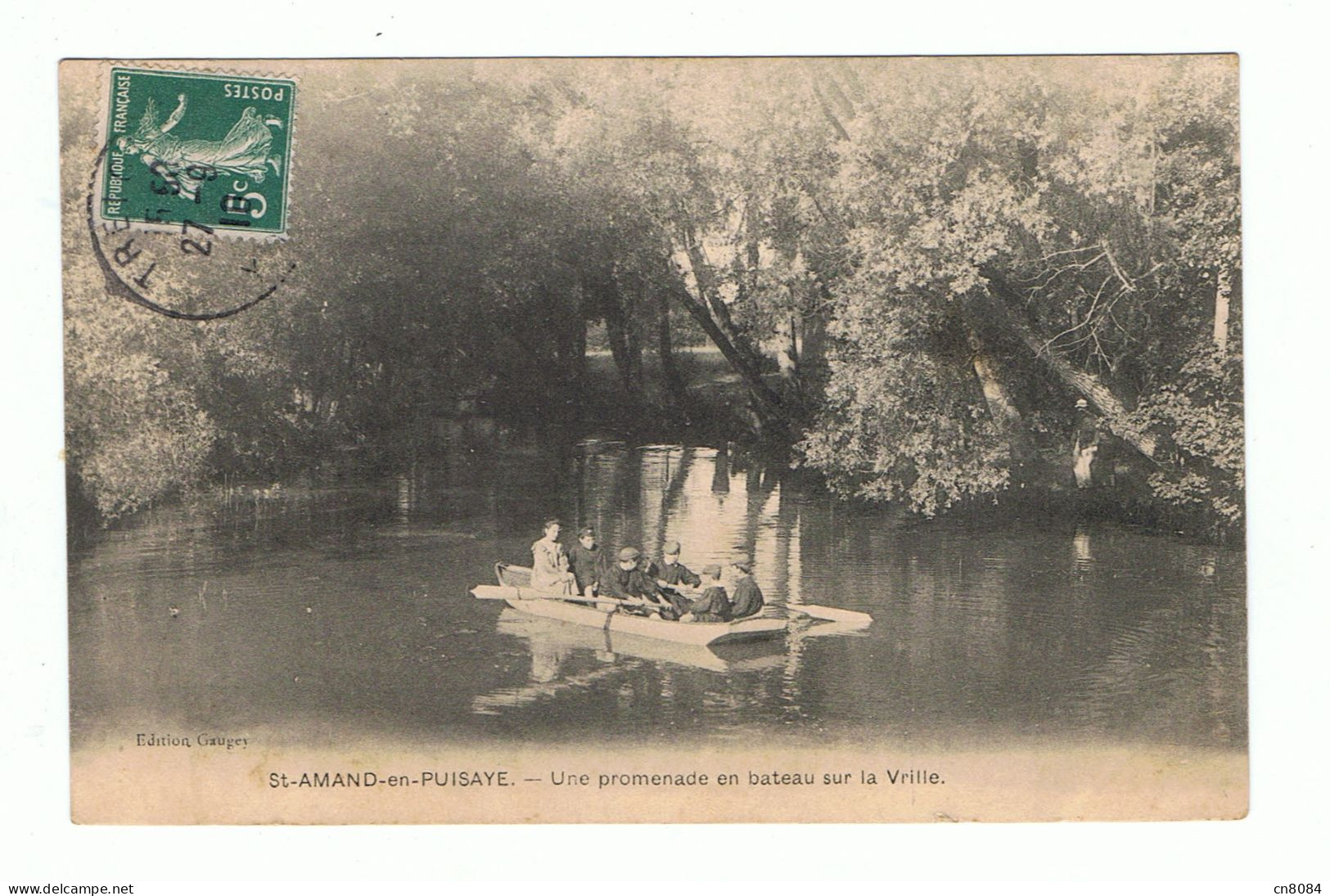 ST AMAND EN PUISAYE - 58 - UNE PROMENADE EN BATEAU SUR LA VRILLE - Saint-Amand-en-Puisaye