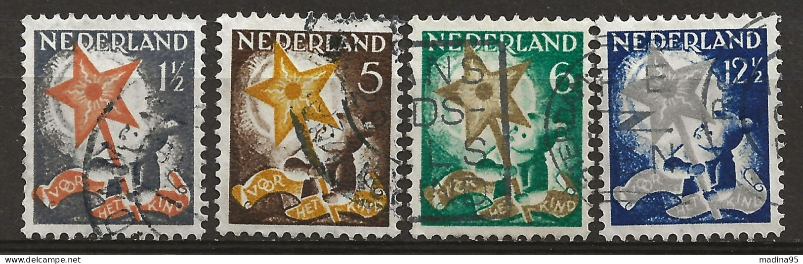 PAYS-BAS: Obl., N° YT 259 à 262, Série, TB - Used Stamps