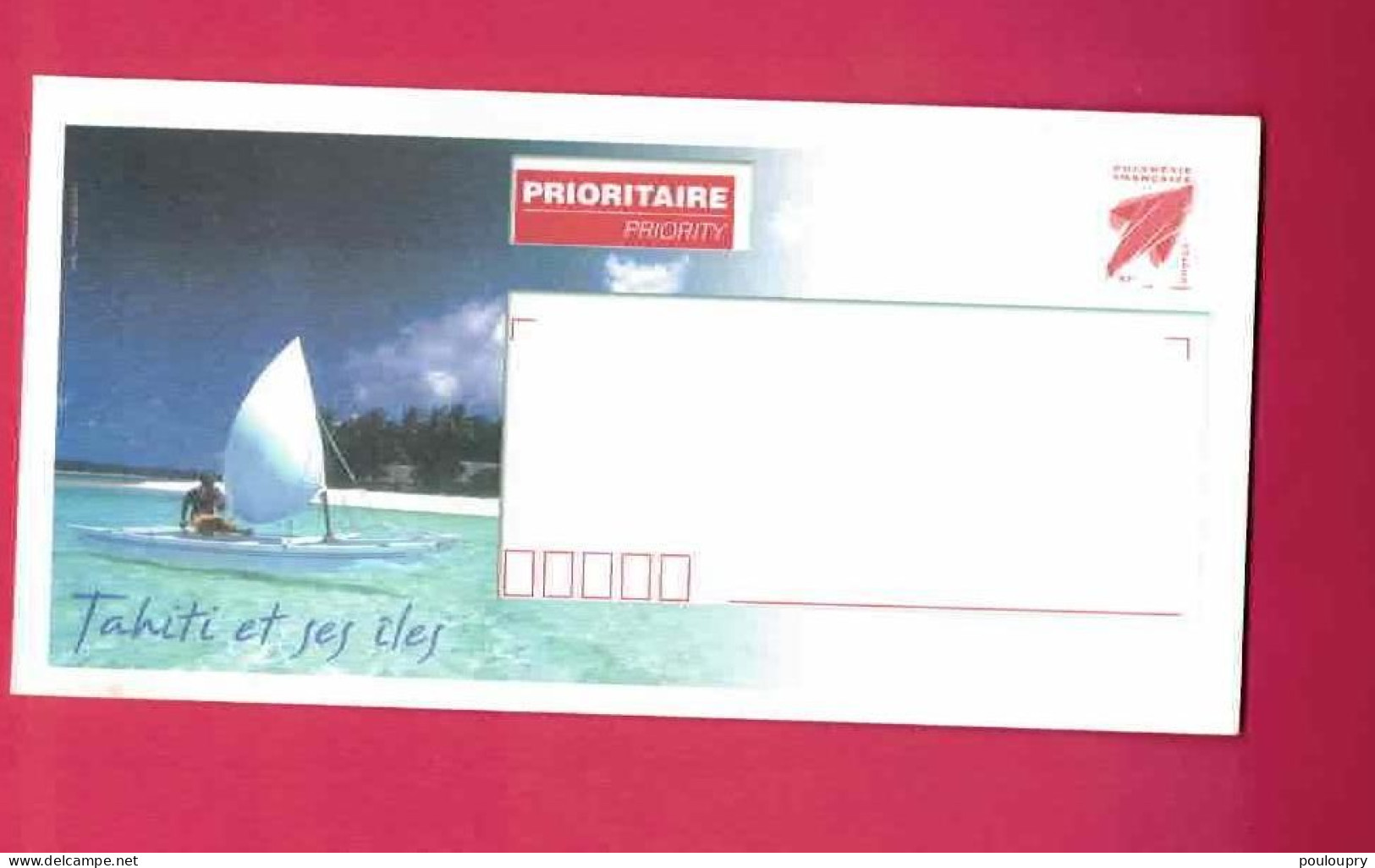 YT N° PAP 17-E à 20-E - Pirogue - Palmier - Prêt-à-poster