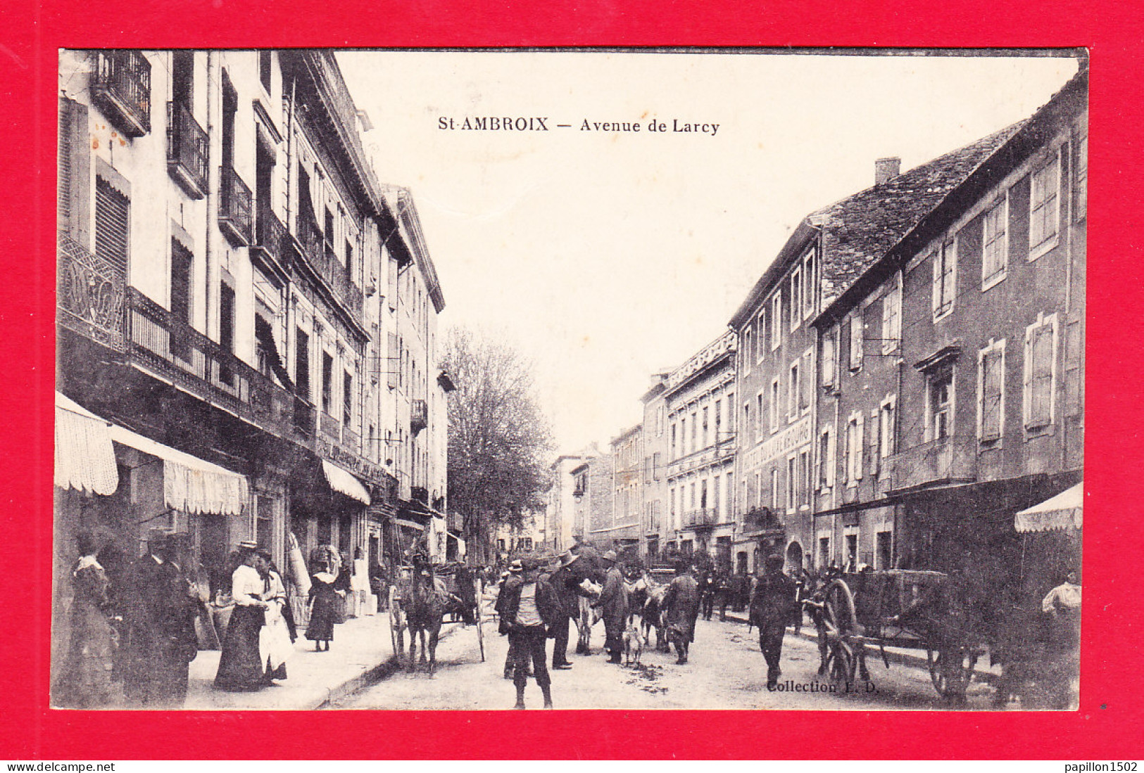 F-30-Saint Ambroix-01A90  St Ambroix, Avenue De Larcy, Animation, Cpa BE - Saint-Ambroix