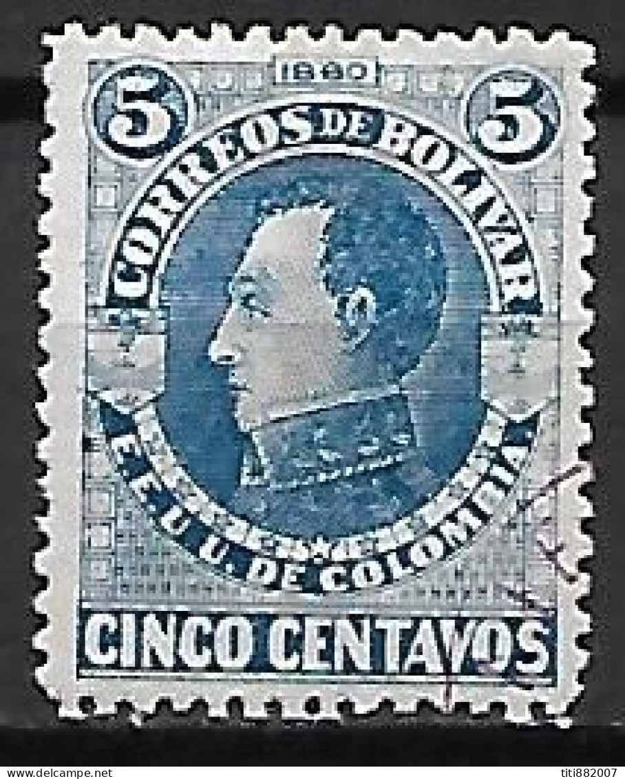 COLOMBIE   -  BOLIVAR  -  1880 .  Y&T N° 18  Oblitéré - Colombia