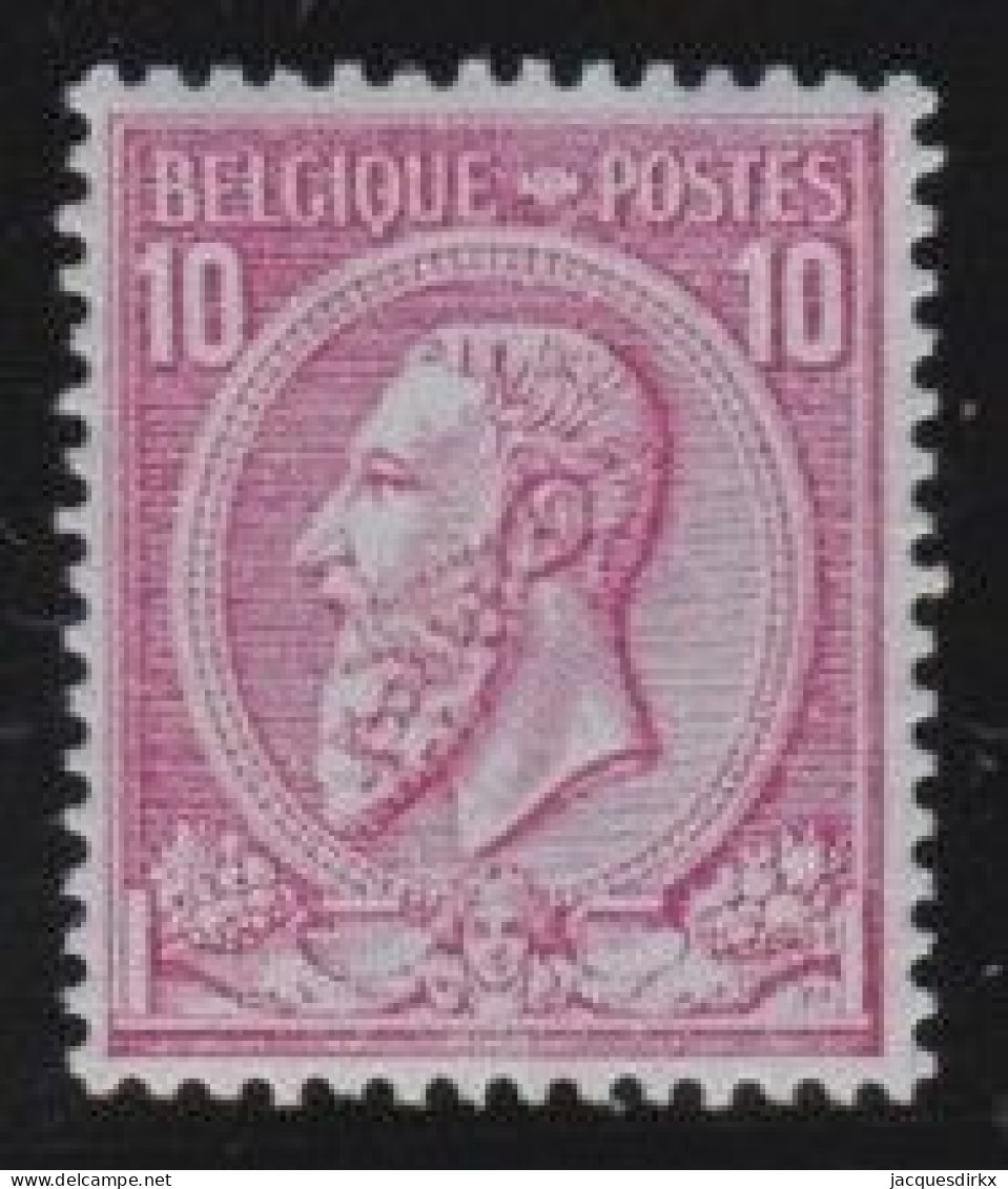 Belgie  .   OBP    .    46    .   *      .   Ongebruikt Met Gom     .   /   .   Neuf Avec Gomme - 1884-1891 Leopold II.