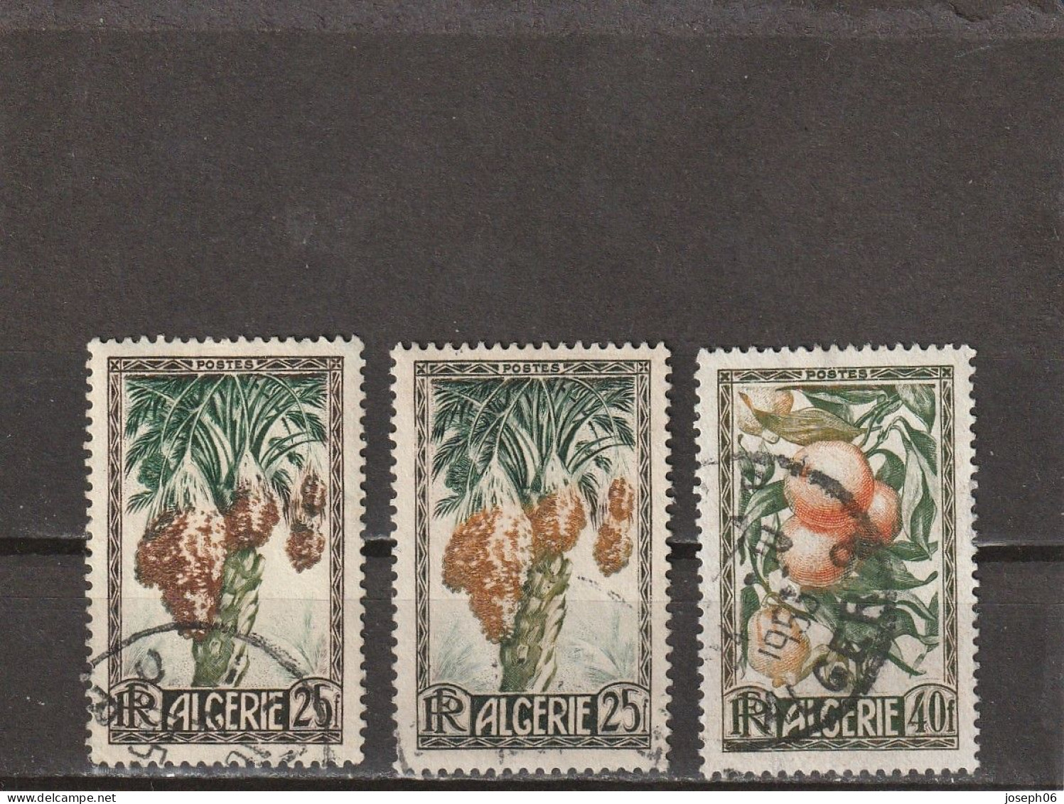 ALGERIE    1950  Y.T. N° 280  281  Oblitéré  Frais De Gestion Compris - Gebruikt