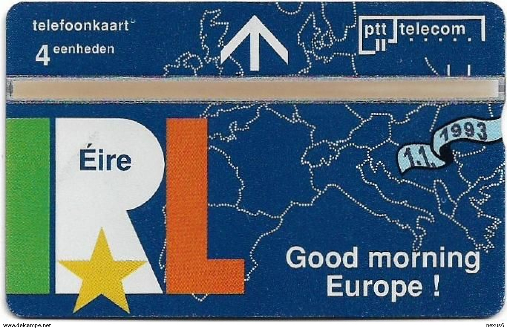 Netherlands - KPN - L&G - R040-10 - Eire, Good Morning Europe! - 303L - 03.1993, 4Units, 5.000ex, Mint - Private