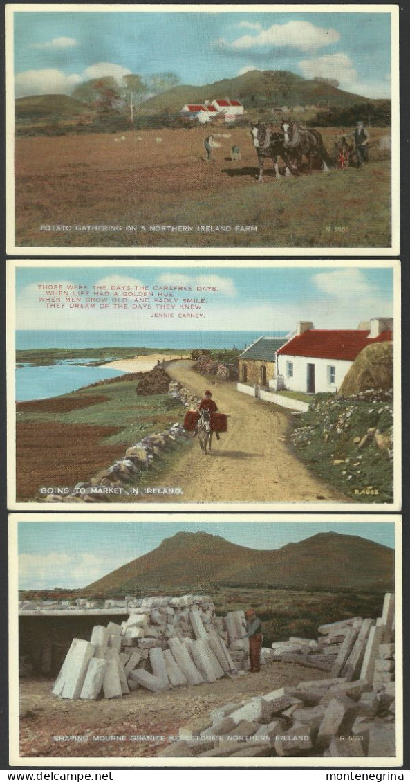 Northern Ireland  - Farmers - Ed. - Valentine & Sons - 3 Postcards (see Sales Conditions) 010023 - Andere & Zonder Classificatie