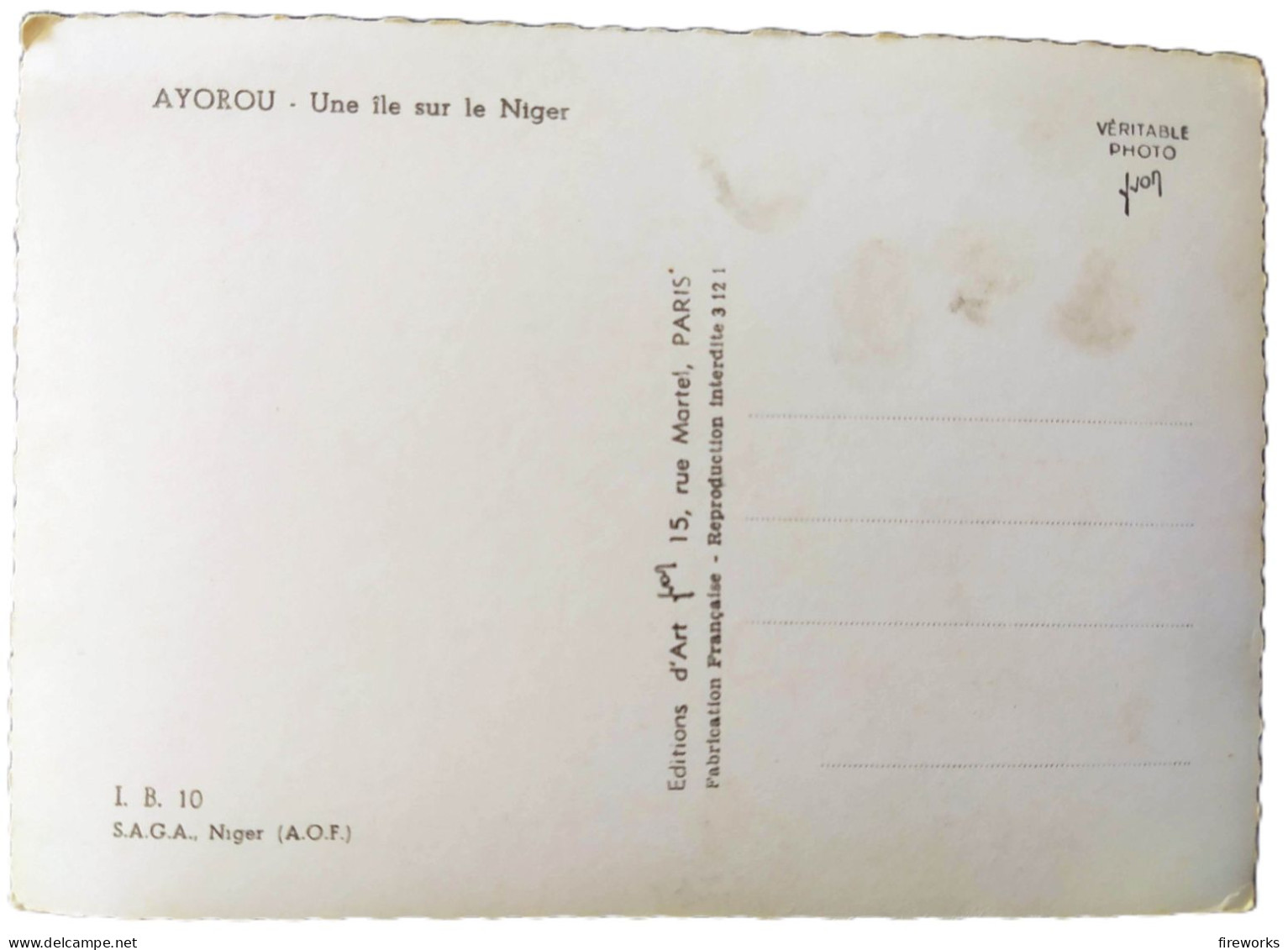 CPA - NIGER [AOF] - AYOROU - Une Ile Sur Le NIGER - Niger