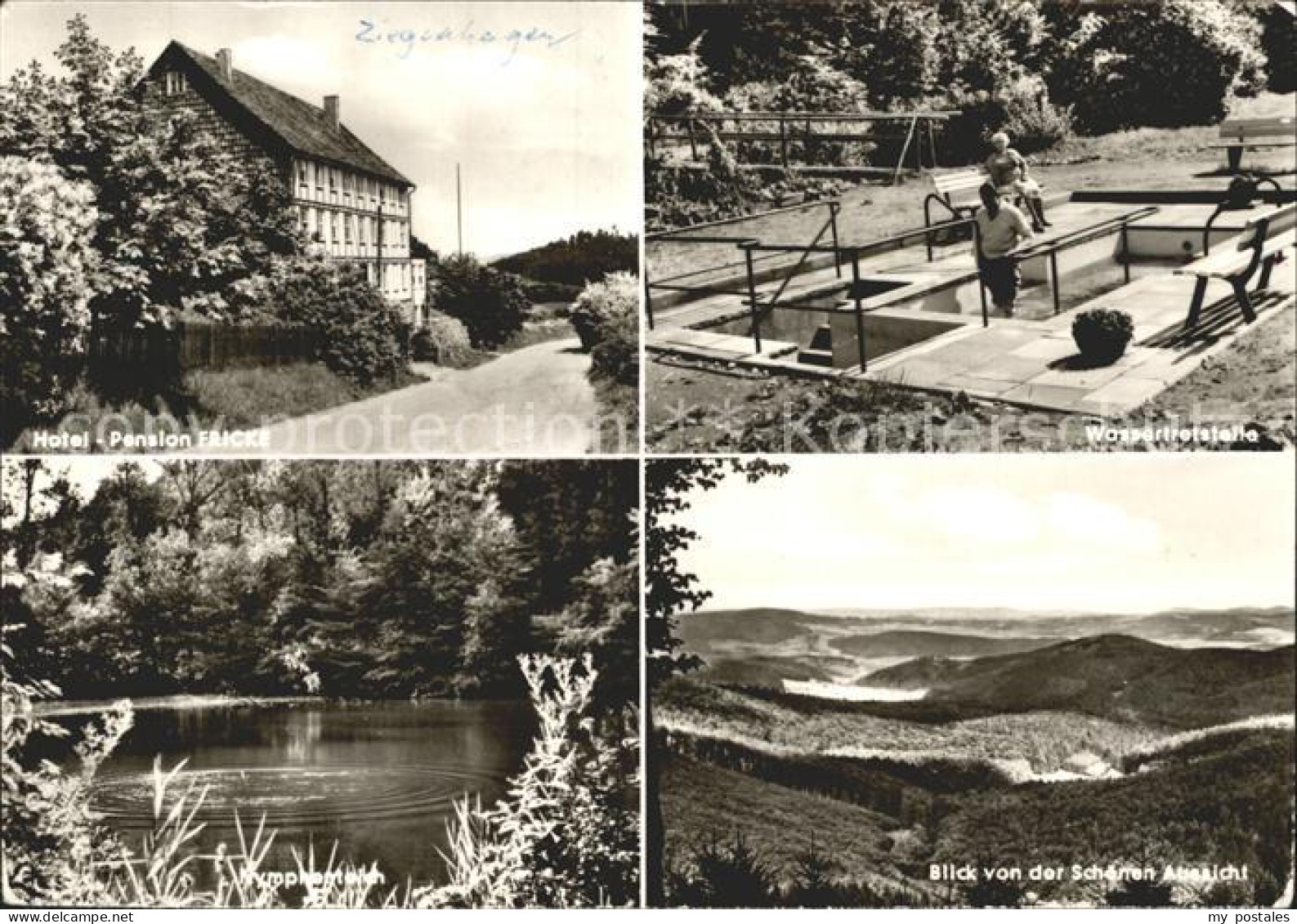 72250222 Glashuette Ziegenhagen Hotel Pension Fricke Wassertreten Panorama Blick - Witzenhausen