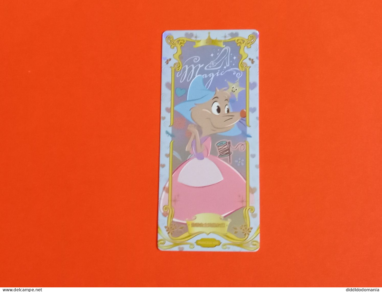 1 Trading Card Officielle 56 X 128 Mm Neuve Sortie Des Booster Carte Disney Princesse Sr N° 26 Cendrillon Souris - Disney