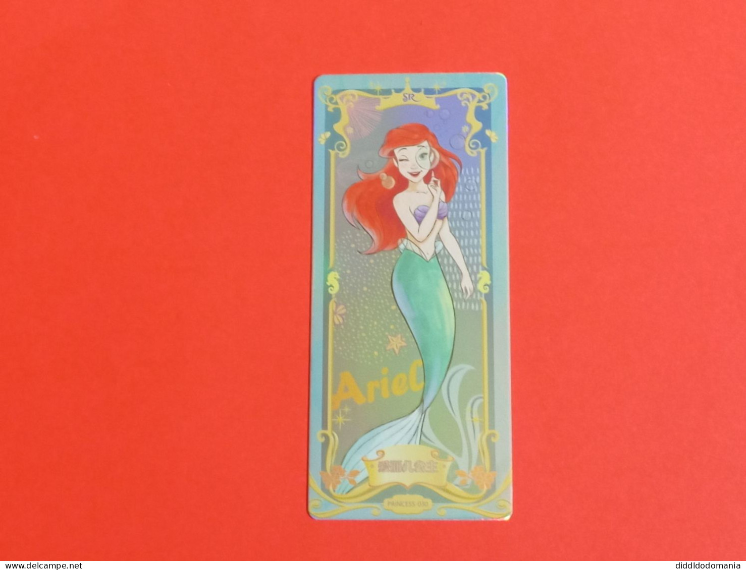 1 Trading Card Officielle 56 X 128 Mm Neuve Sortie Des Booster Carte Disney Princesse Sr N° 30 Ariel La Petite Sirene - Disney