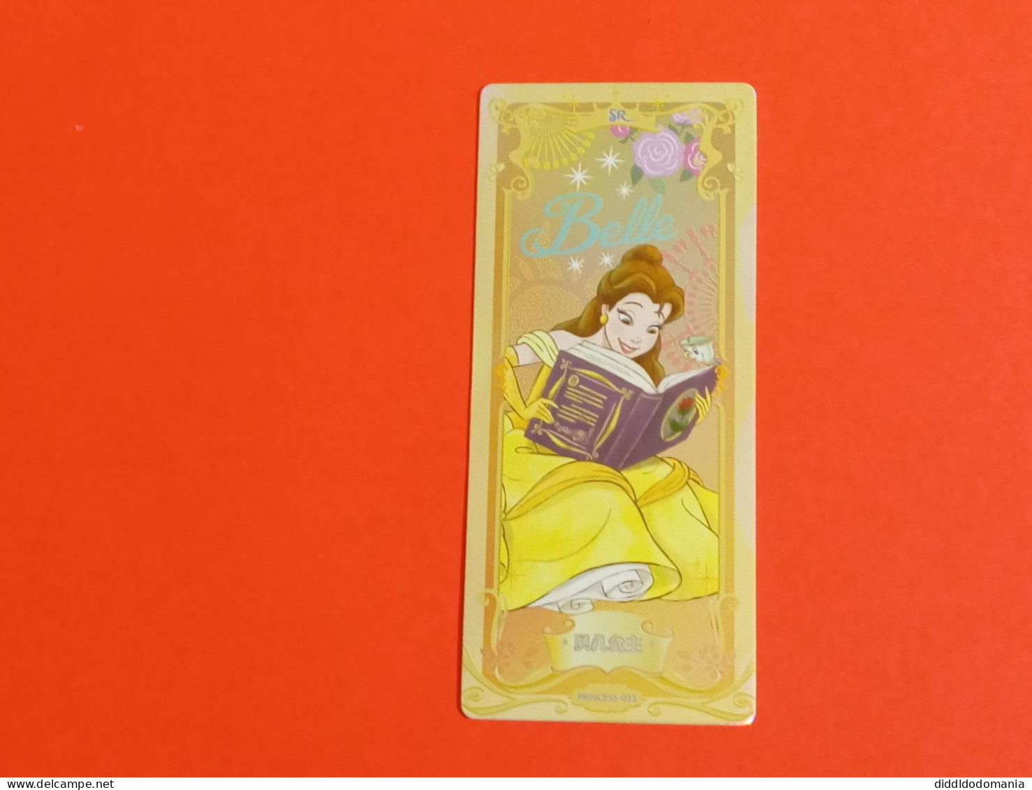 1 Trading Card Officielle 56 X 128 Mm Neuve Sortie Des Booster Carte Disney Princesse Sr N° 33 Belle - Disney