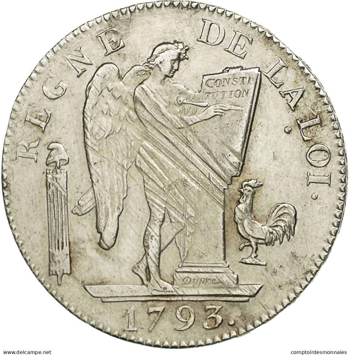 Monnaie, France, Écu De 6 Livres Françoise, 6 Livres, 1793, Paris, TB+ - Other & Unclassified