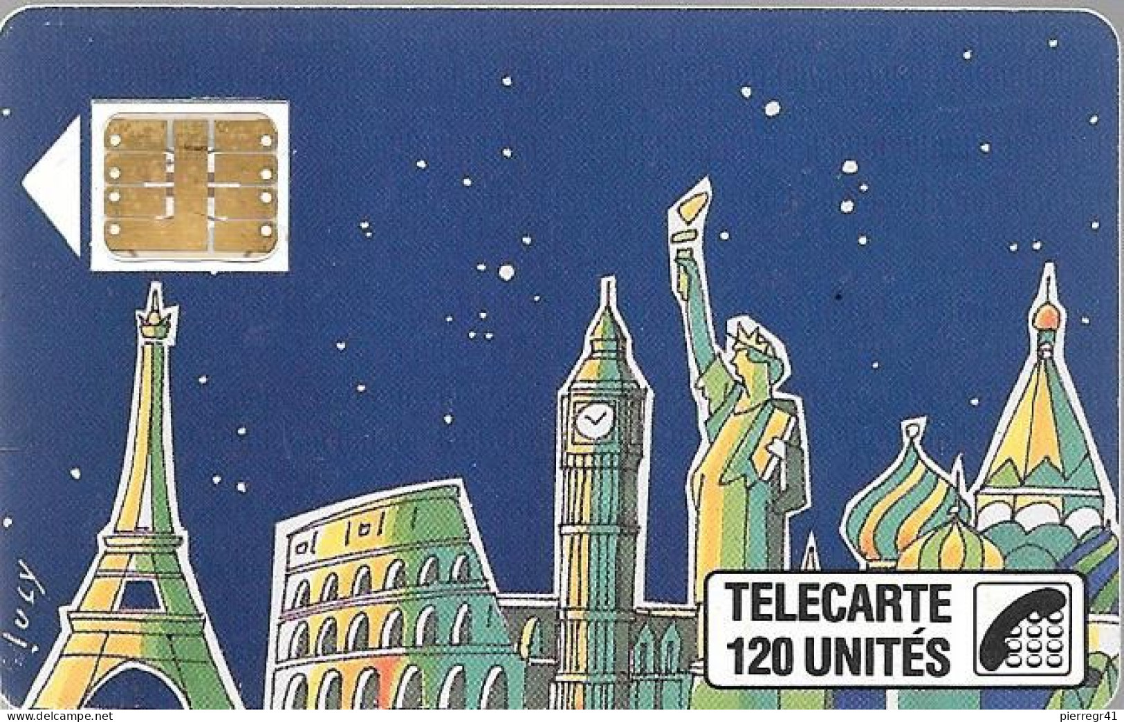 CARTE-PUBLIC-1989-F 60-120U-SC3-3/89-LUCY-(2tt A Monttessuy)-V° 6 Pé 105060--UTILISEE-TBE - 1989