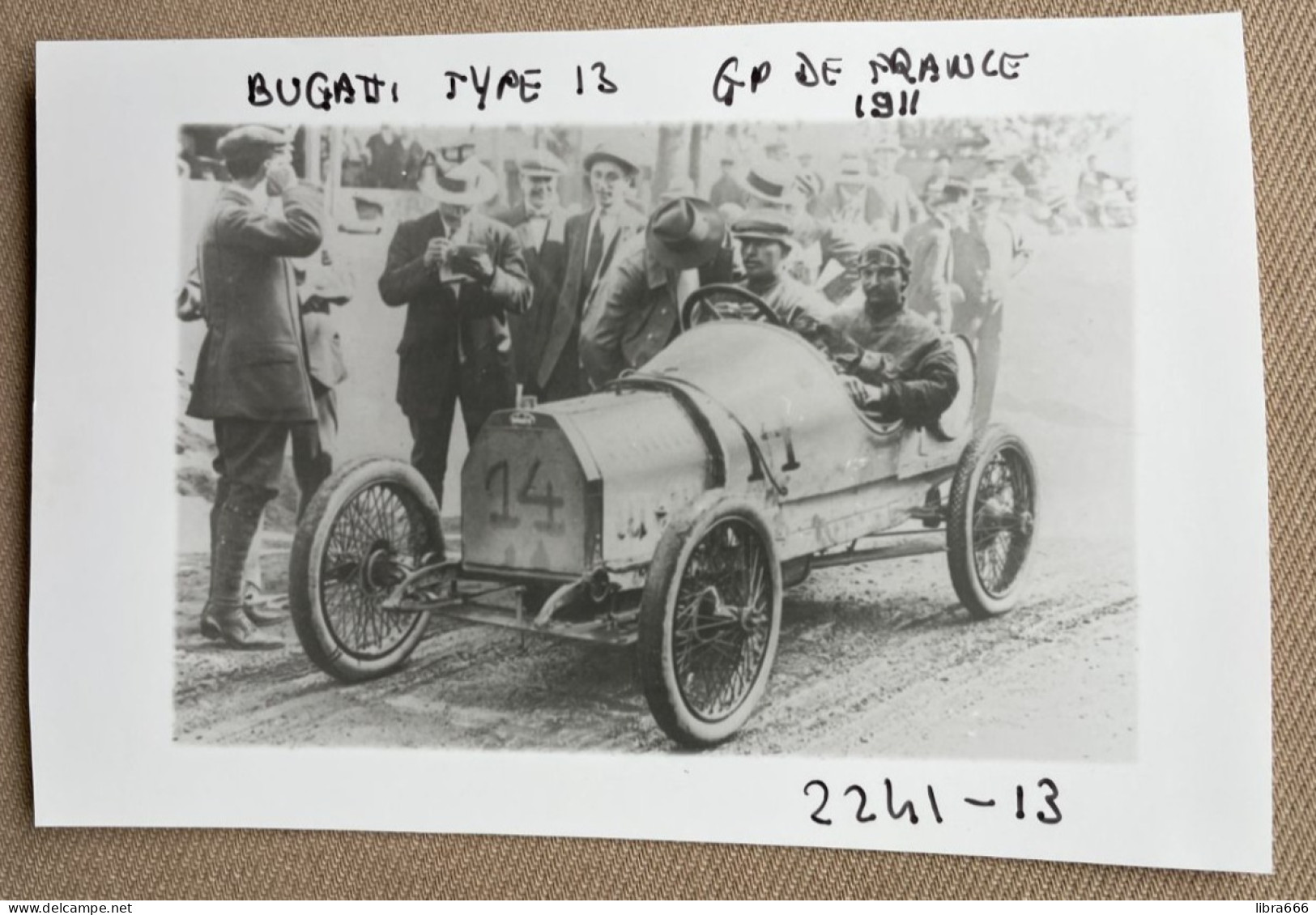 1911 - GP Le Mans - Ernest Friedrich - 14 X 9 Cm (REPRO PHOTO !  Zie Beschrijving, Voir Description, See Description) ! - Sports