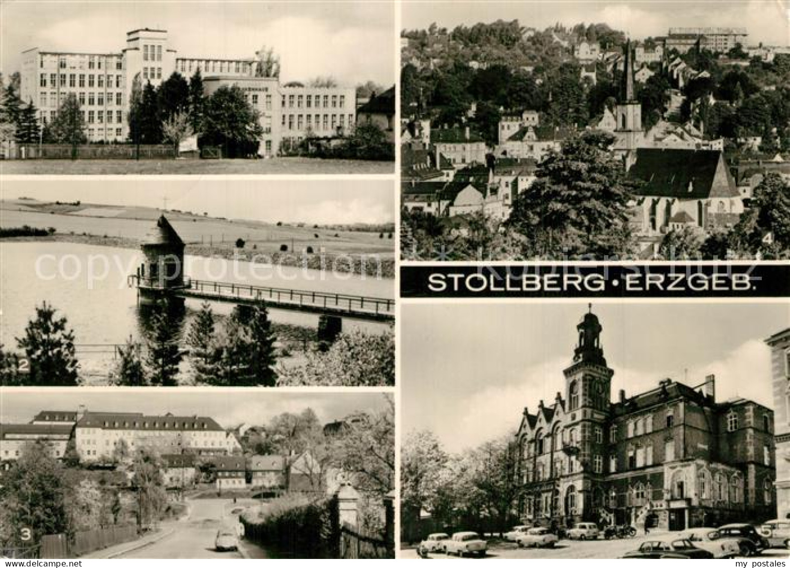 73566422 Stollberg Erzgebirge Krankenhaus Querenbachtalsperre Teilansicht Rathau - Stollberg (Erzgeb.)