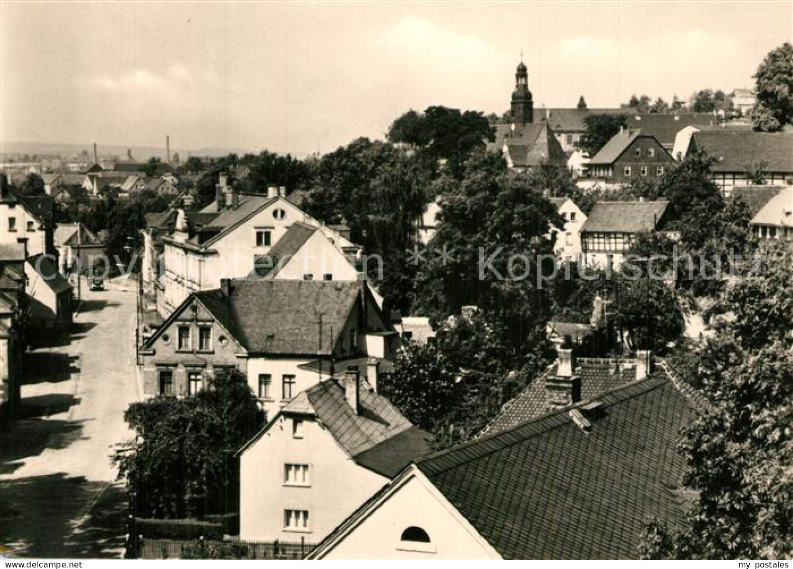 73565426 Steinpleis Stadtbild Mit Kirche Steinpleis - Werdau