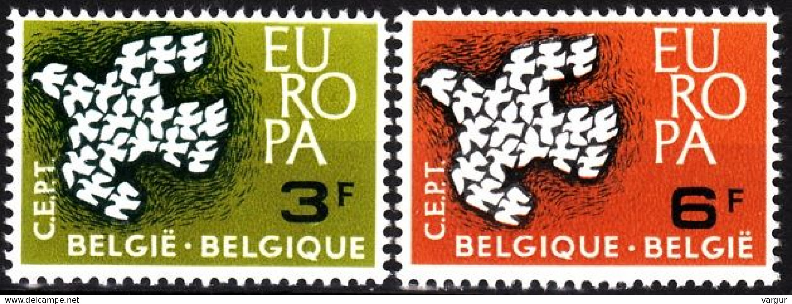 BELGIUM 1961 EUROPA. Complete Set, MNH - 1961