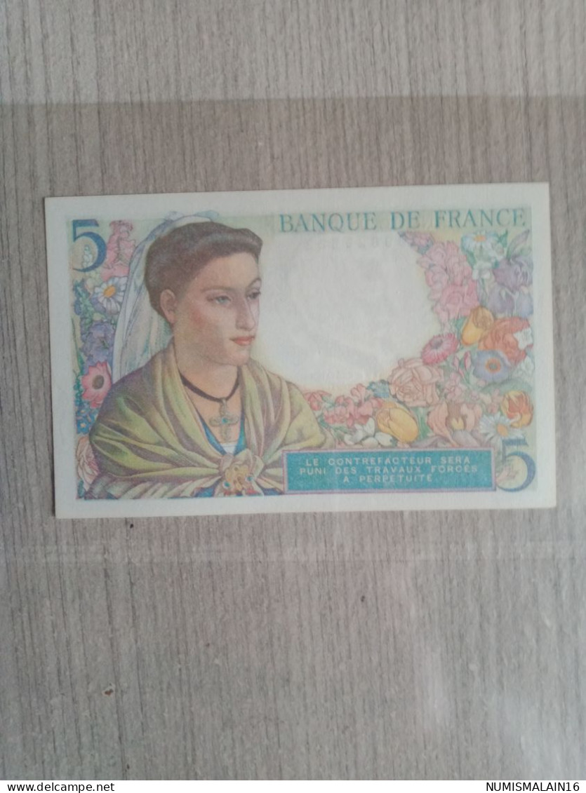 France - Billet De 5 Francs - Le Berger - Superbe - Du 30/10/1947 - 5 F 1943-1947 ''Berger''