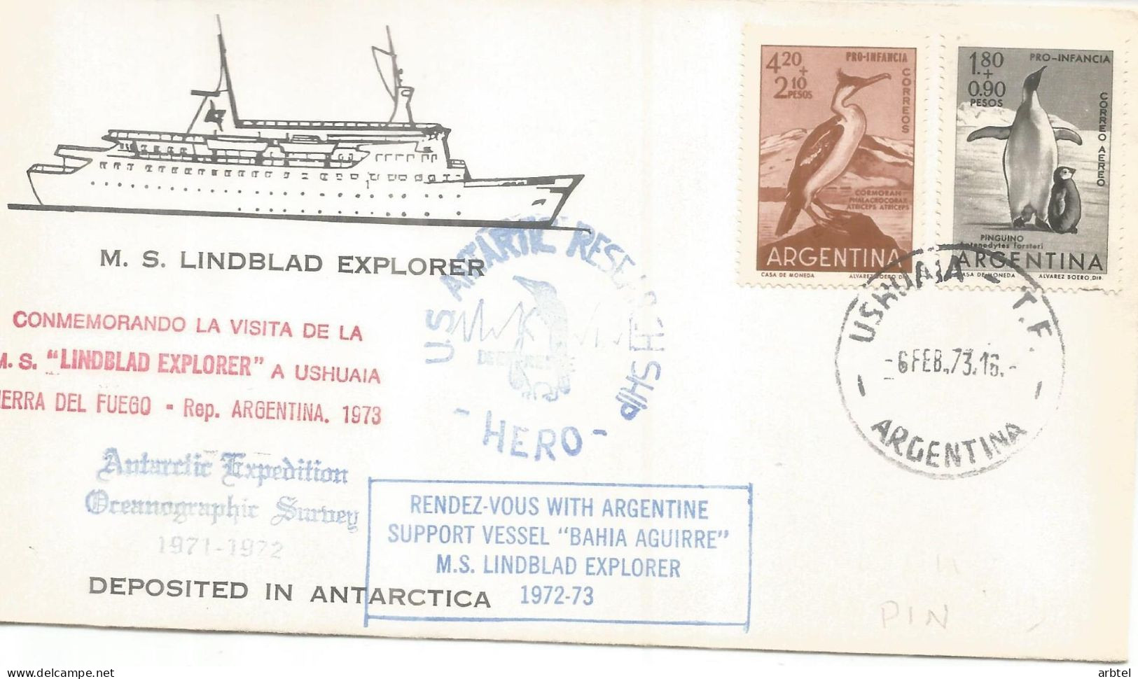 ANTARTICA ANTARCTIC ARGENTINA TURISMO LINDBLAD EXPLORER 1973 - Polareshiffe & Eisbrecher