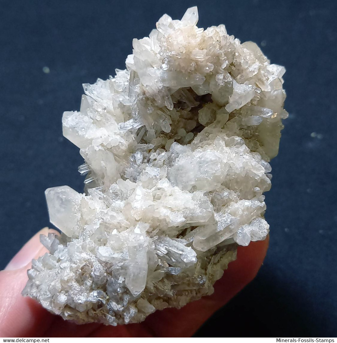 #L34 Splendido QUARZO Cristalli Centro-geode (Val D'Aosta, Italia) - Mineralien