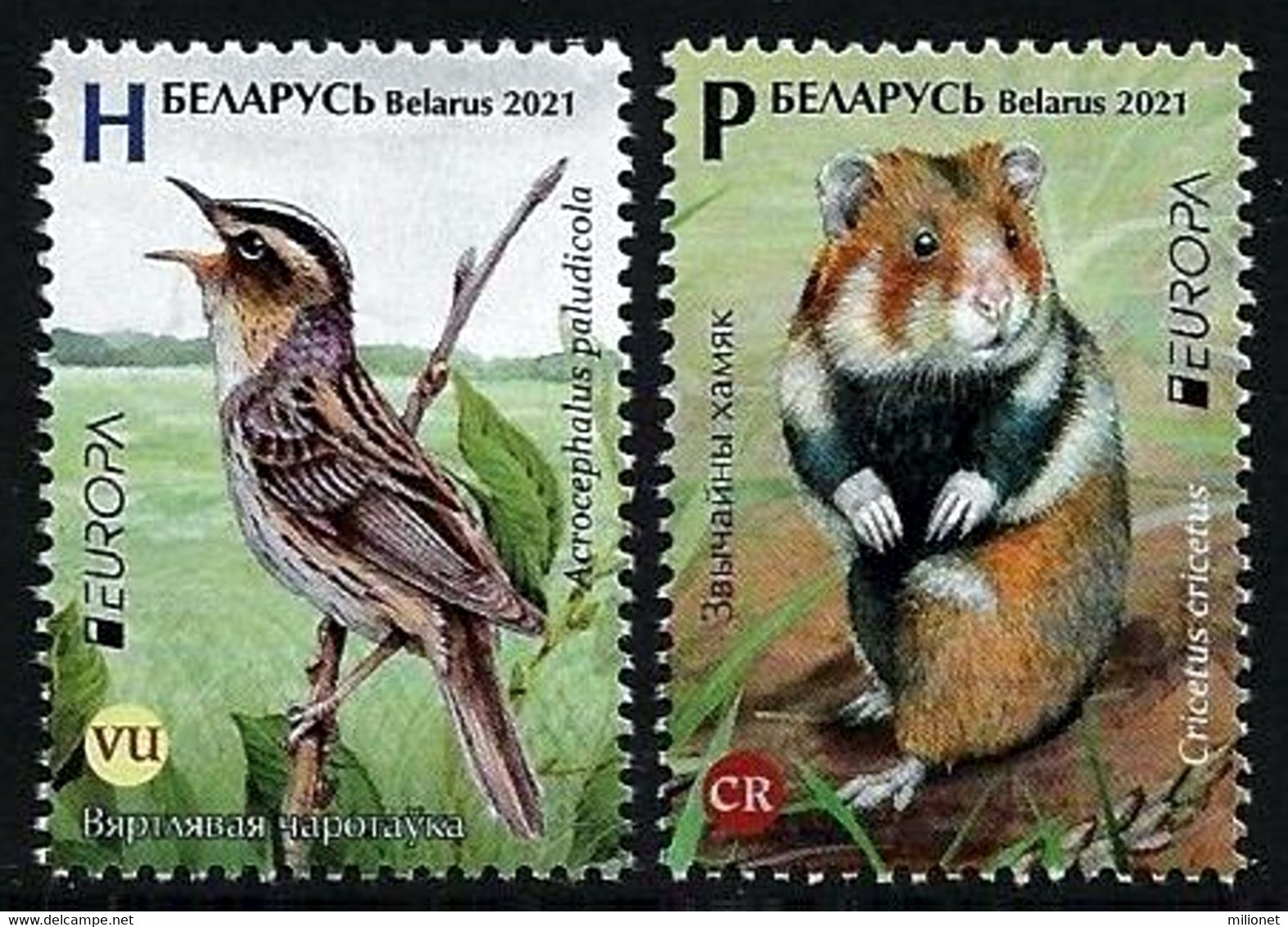 SALE!!! BELARUS BIELORRUSIA BIELORRUSSIE WEISSRUSSLAND 2021 EUROPA Endangered National Wildlife 2 Stamps MNH ** - 2021