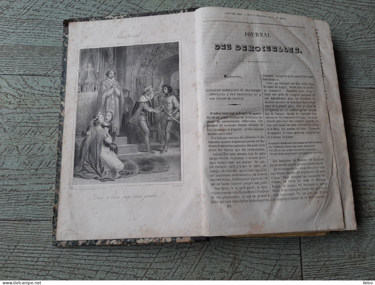 journal des demoiselles 1844 gravures de mode planches dépliantes broderie romans