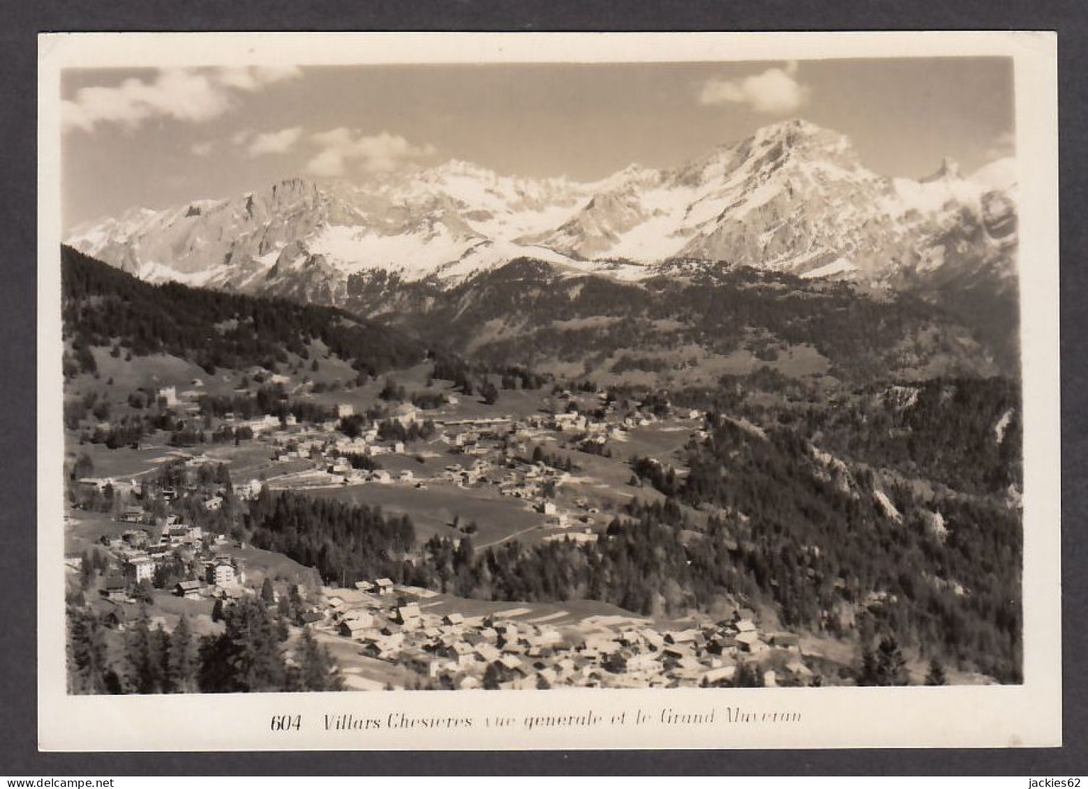 110264/ OLLON, Villars-Chesières, Vue Générale Et Le Grand Muveran, Ed Kunz Villars S/Ollon - Ollon