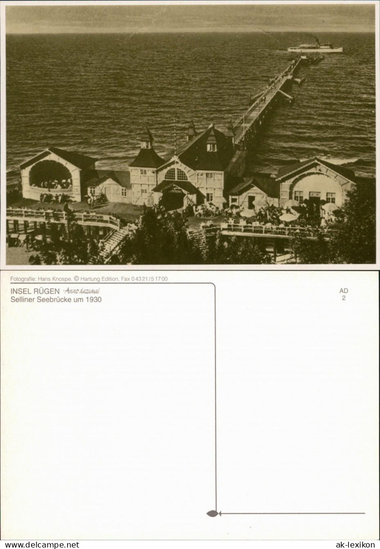 Ansichtskarte Sellin Repro - Seebrücke 1930 - Sellin