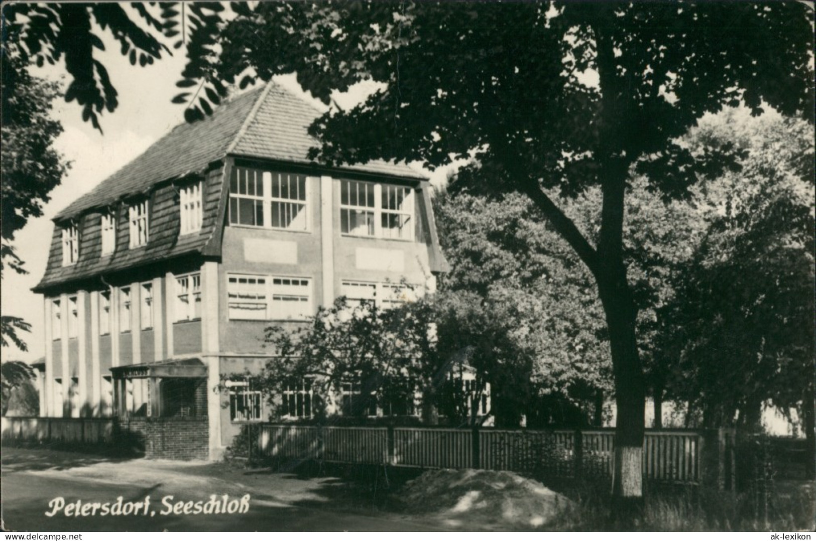 Ansichtskarte Petersdorf-Bad Saarow Seeschloß 1957 - Bad Saarow