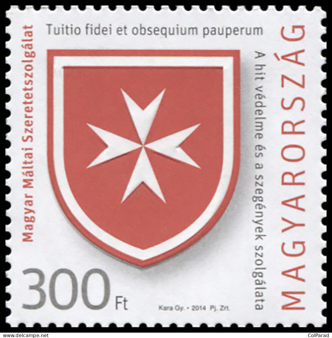 HUNGARY - 2014 - STAMP MNH ** - Hungarian Maltese Charity Service - Ungebraucht