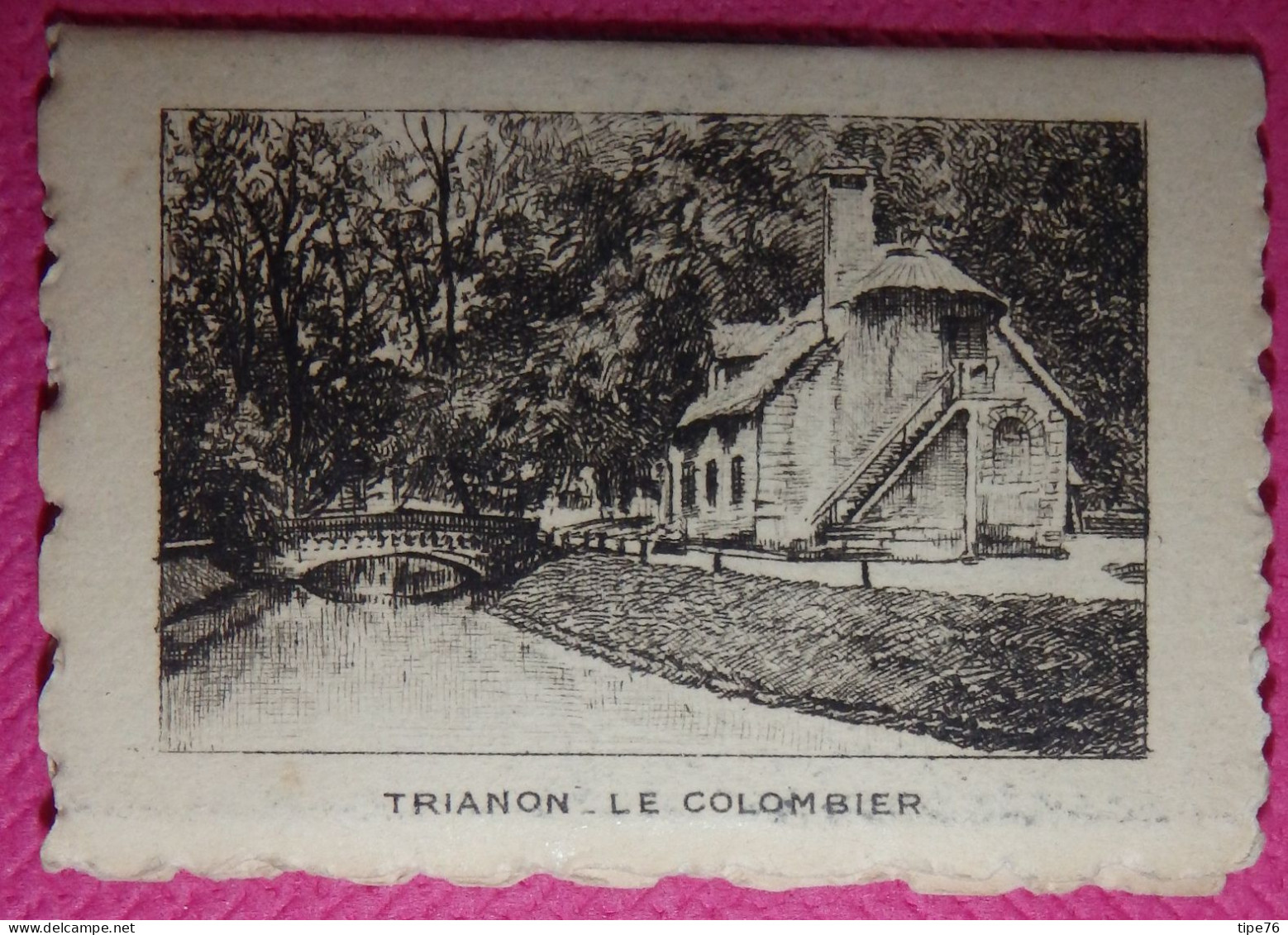 Mini Petit Calendrier De Poche 1936 Trianon Le Colombier  Librairie Piquois Versailles Rue De La Paroisse Yvelines - Klein Formaat: 1921-40