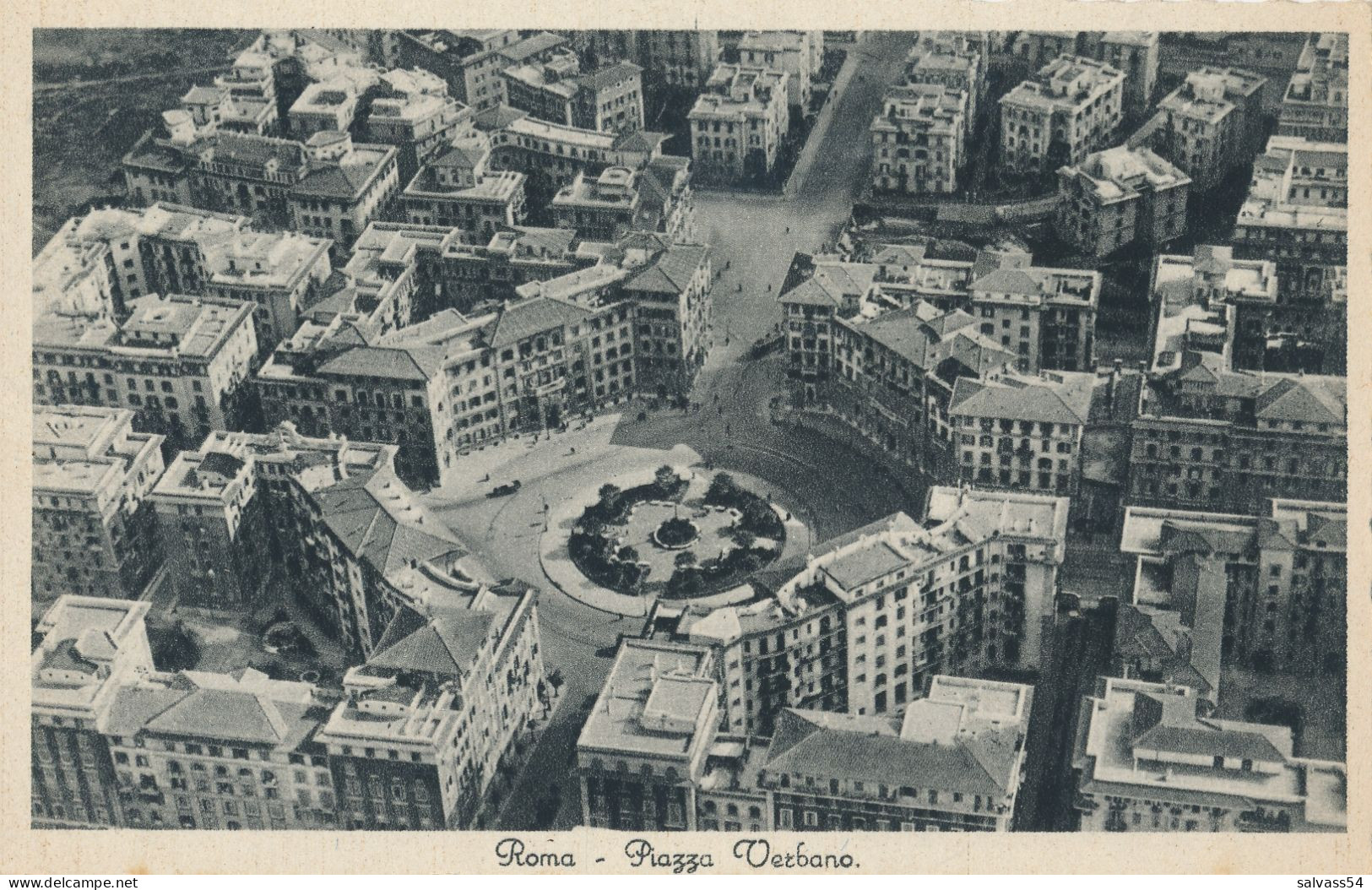 ITALIE - ITALIA - LAZIO - ROMA : Piazza Verbano - Vue Aérienne - Places