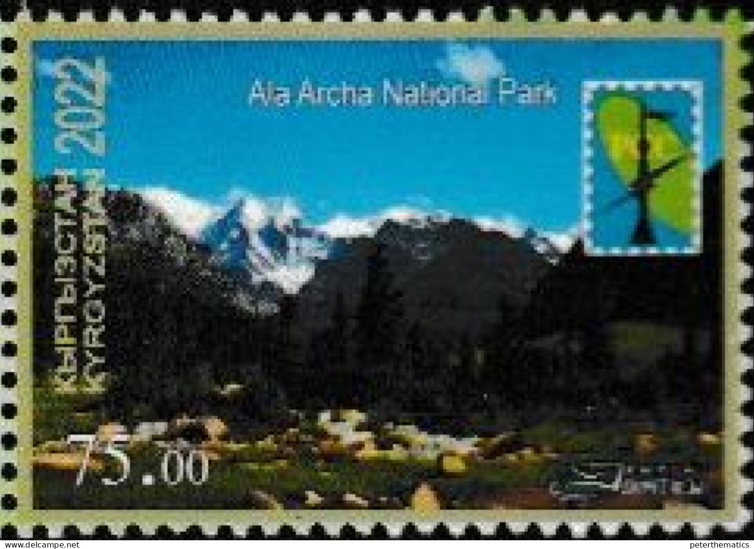 KYRGYZSTAN, 2022, MNH,MOUNTAINS, ALA ARCHA NATIONAL PARK, 1v - Altri & Non Classificati