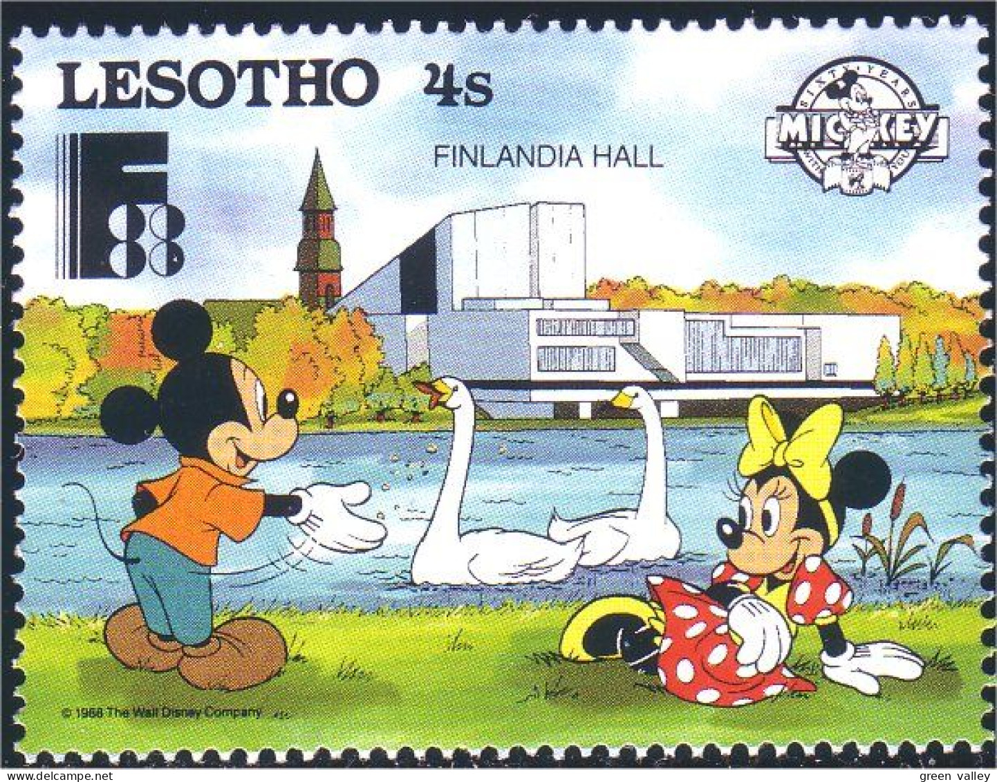 570 Lesotho Disney Mickey Minnie MNH ** Neuf SC (LES-18c) - Computers