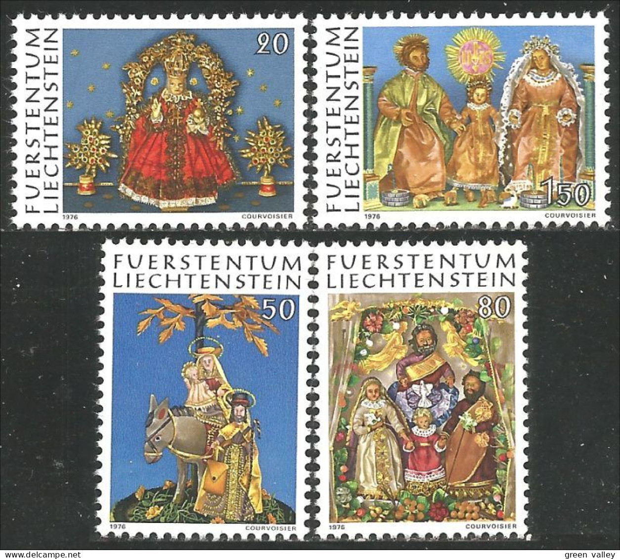 574 Liechtenstein Noel Christmas Ane Donkey Esel Ezel Asino MNH ** Neuf SC (LIE-75c) - Esel