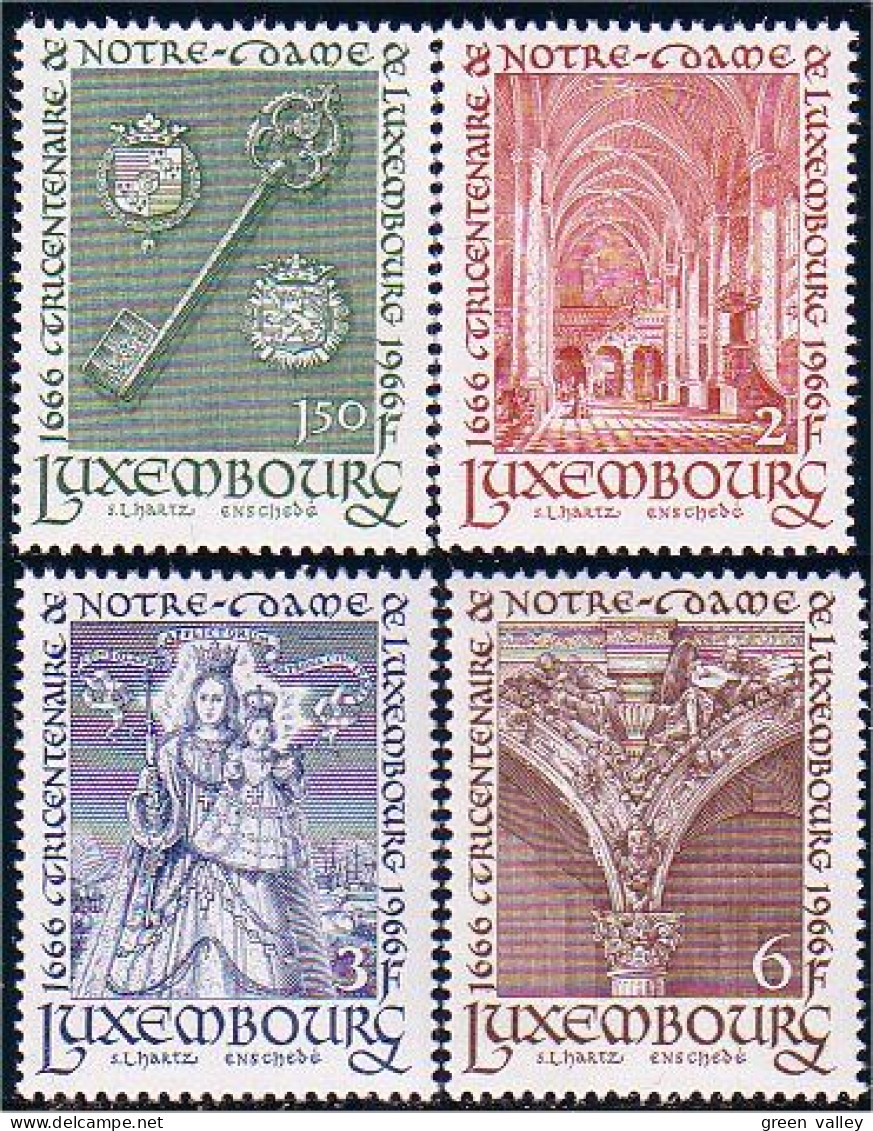 584 Luxembourg Sculptures Anges Angels Cathedrale MNH ** Neuf SC (LUX-62c) - Abdijen En Kloosters