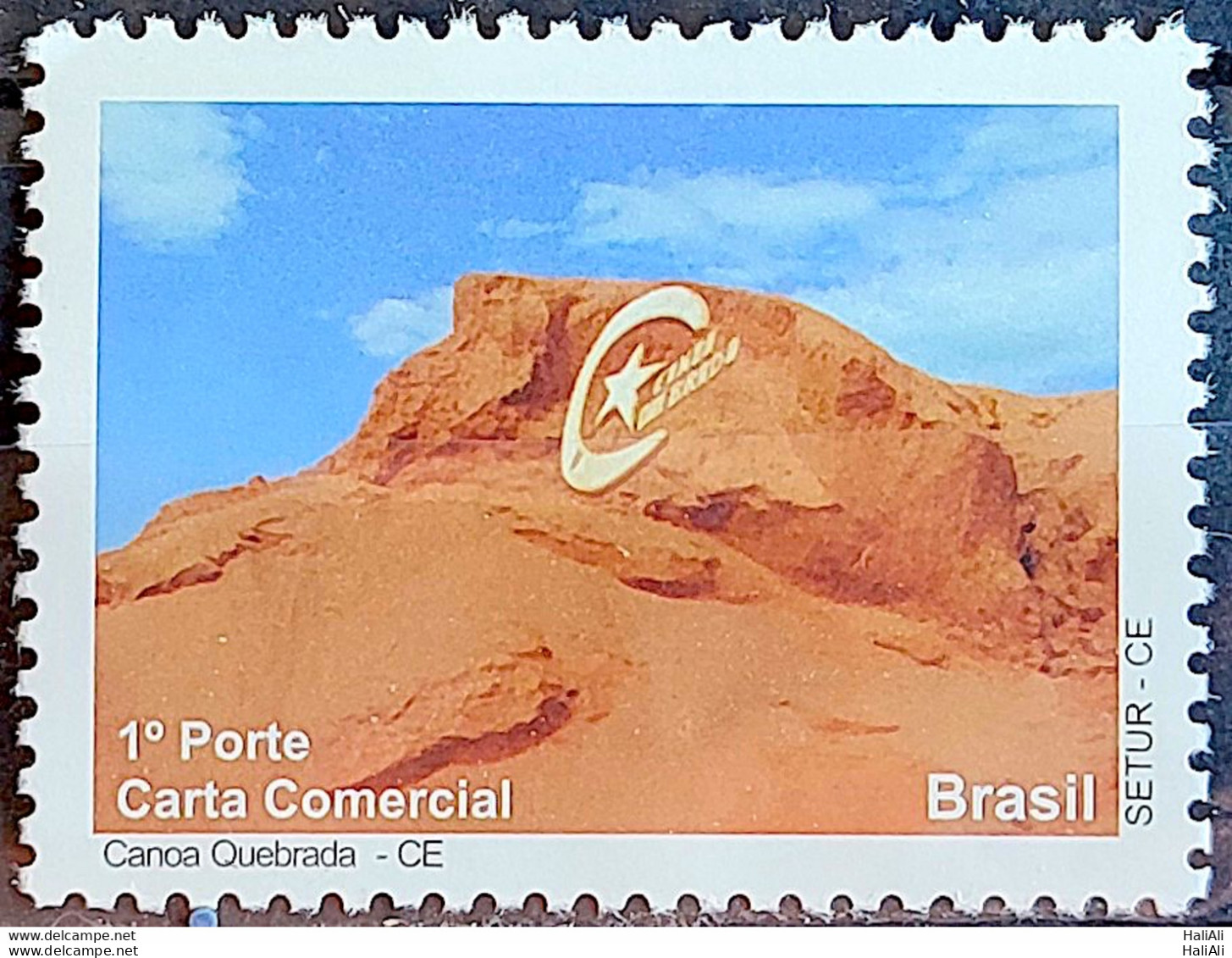 C 2872 Brazil Depersonalized Stamp Tourism Ceara 2009 Beach Canoa Quebrada - Personalized Stamps