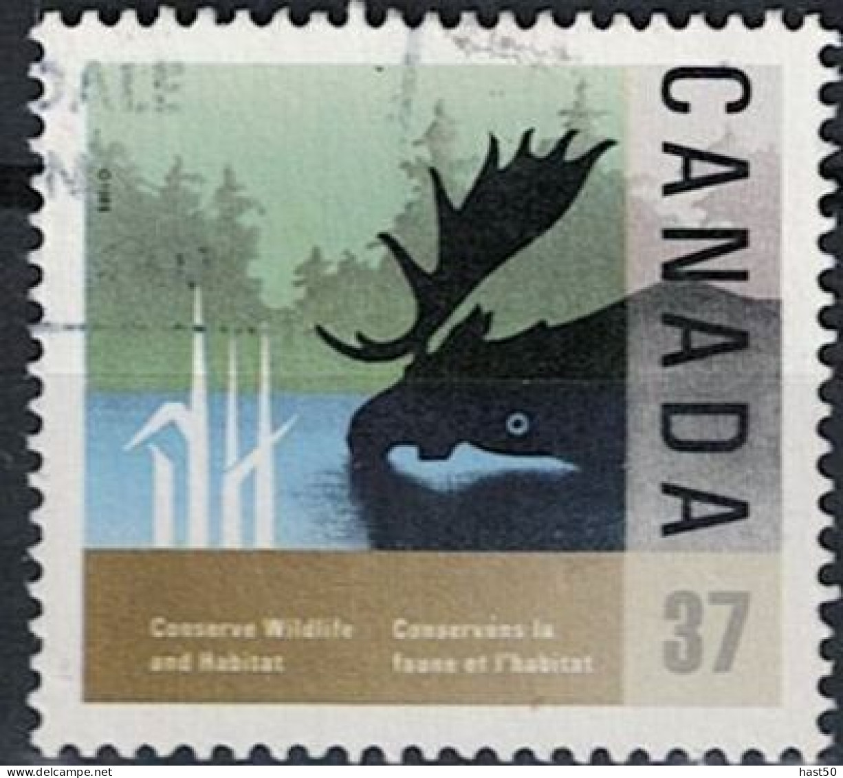 Kanada - Elch (Alces Alces) (Mi.Nr: 1884) 1988 - Gest Used Obl - Gebraucht