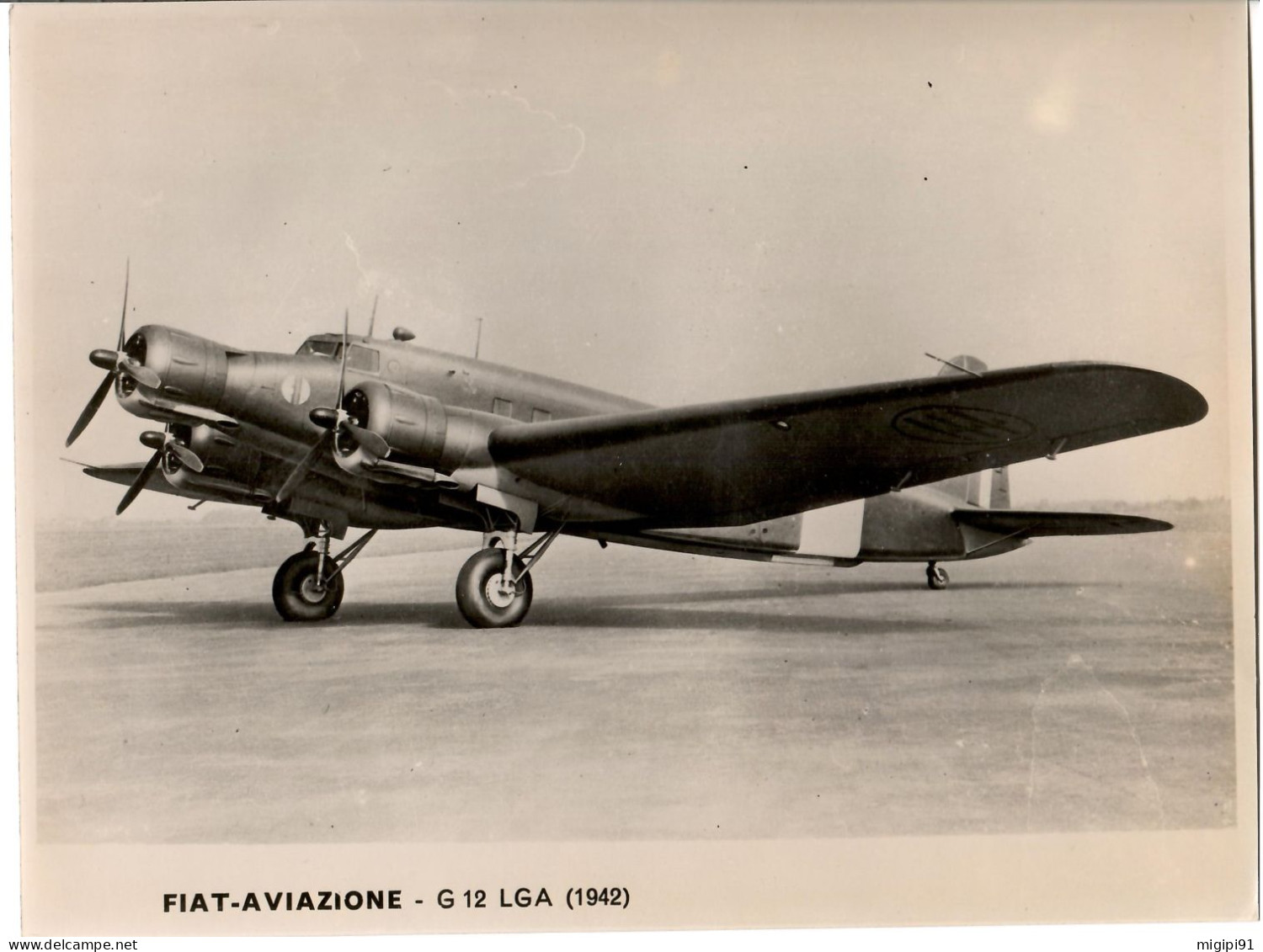 ** RIPRODUZIONE REGIA AERONAUTICA ITALIANA  FIAT-AVIAZIONE - G 12 LGA (1942) - Guerre, Militaire