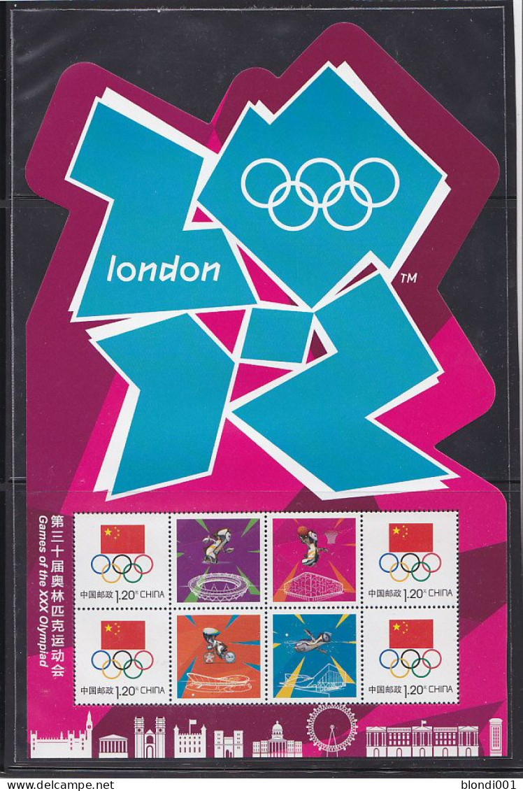 Olympics 2012 - History - CHINA - S/S  MNH - Eté 2012: Londres