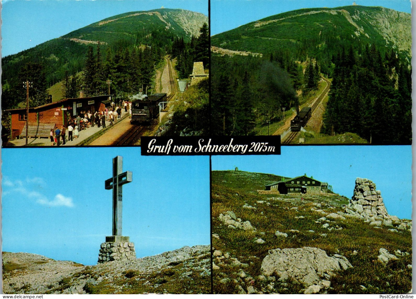 49141 - Niederösterreich - Schneeberg , Station Baumgartner , Zahnradbahn , Puchberg , Klosterwappen - Gelaufen 1975 - Schneeberggebiet