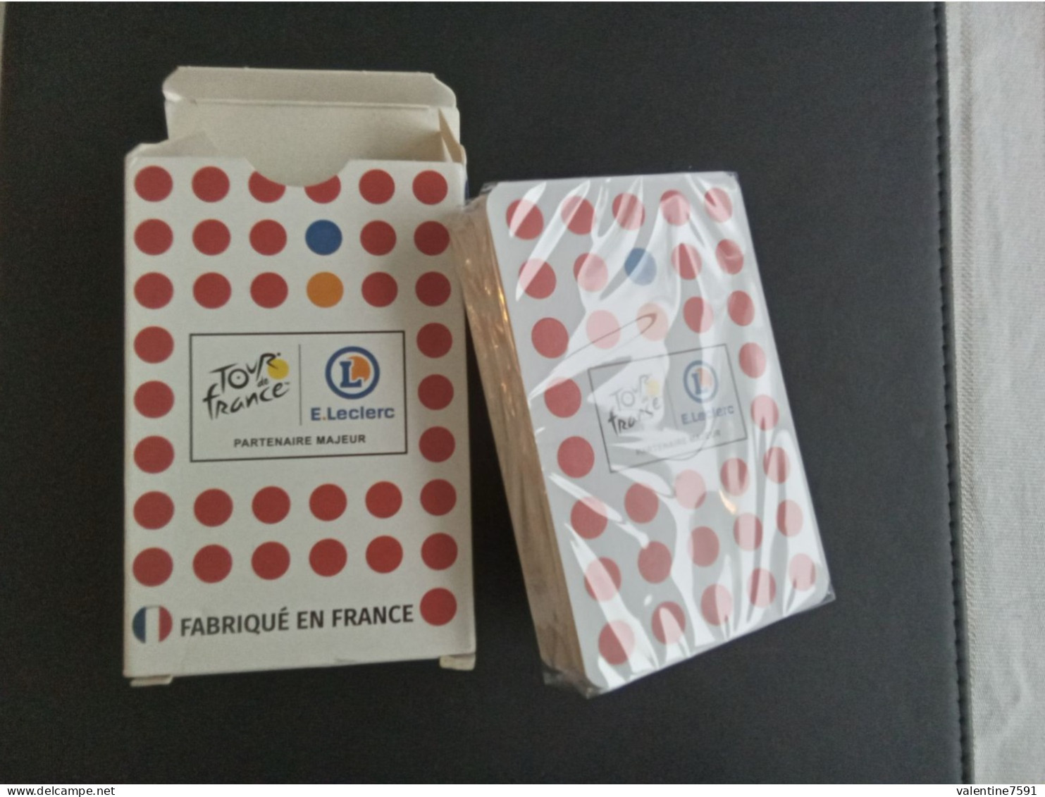 Jeu 54 Cartes "  TOUR DE FRANCE, Leclerc  "    Neuf  S/blister   Net  6.5 - Cartes à Jouer Classiques