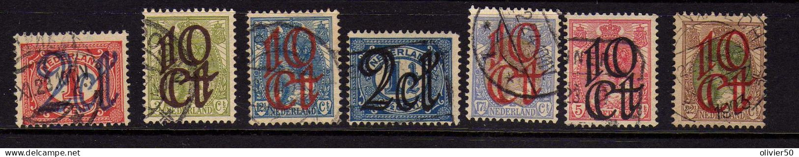 Pays-Bas - 1923 - Timbres Surcharges - Obliteres - Gebraucht