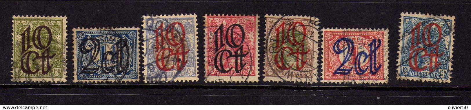 Pays-Bas - 1923 - Timbres Surcharges - Obliteres - Gebraucht