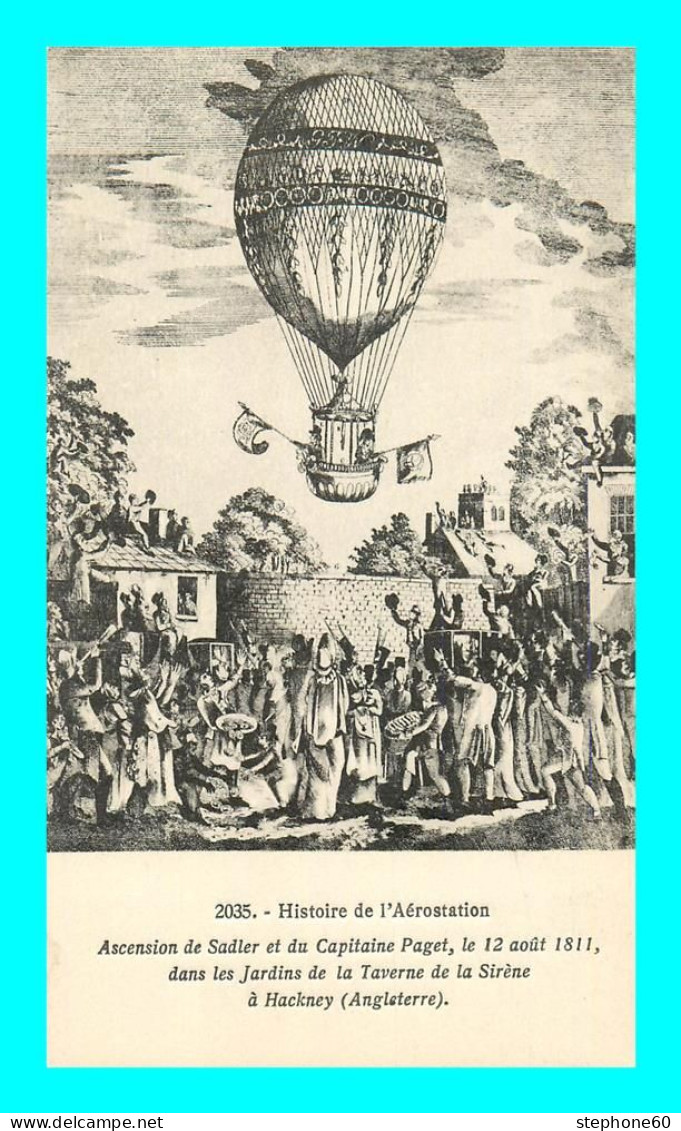 A926 / 769  Histoire De L'Aérostation Ascension De Sadler Et Du Capitaine Paget ( Mongolfiere ) - Balloons