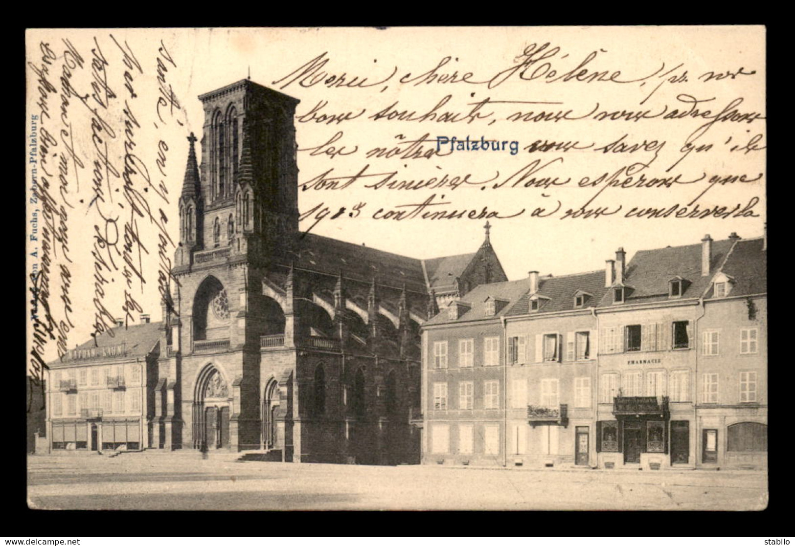 57 - PHALSBOURG - PFALZBURG -  LA PLACE - PHARMACIE ADLER - Phalsbourg