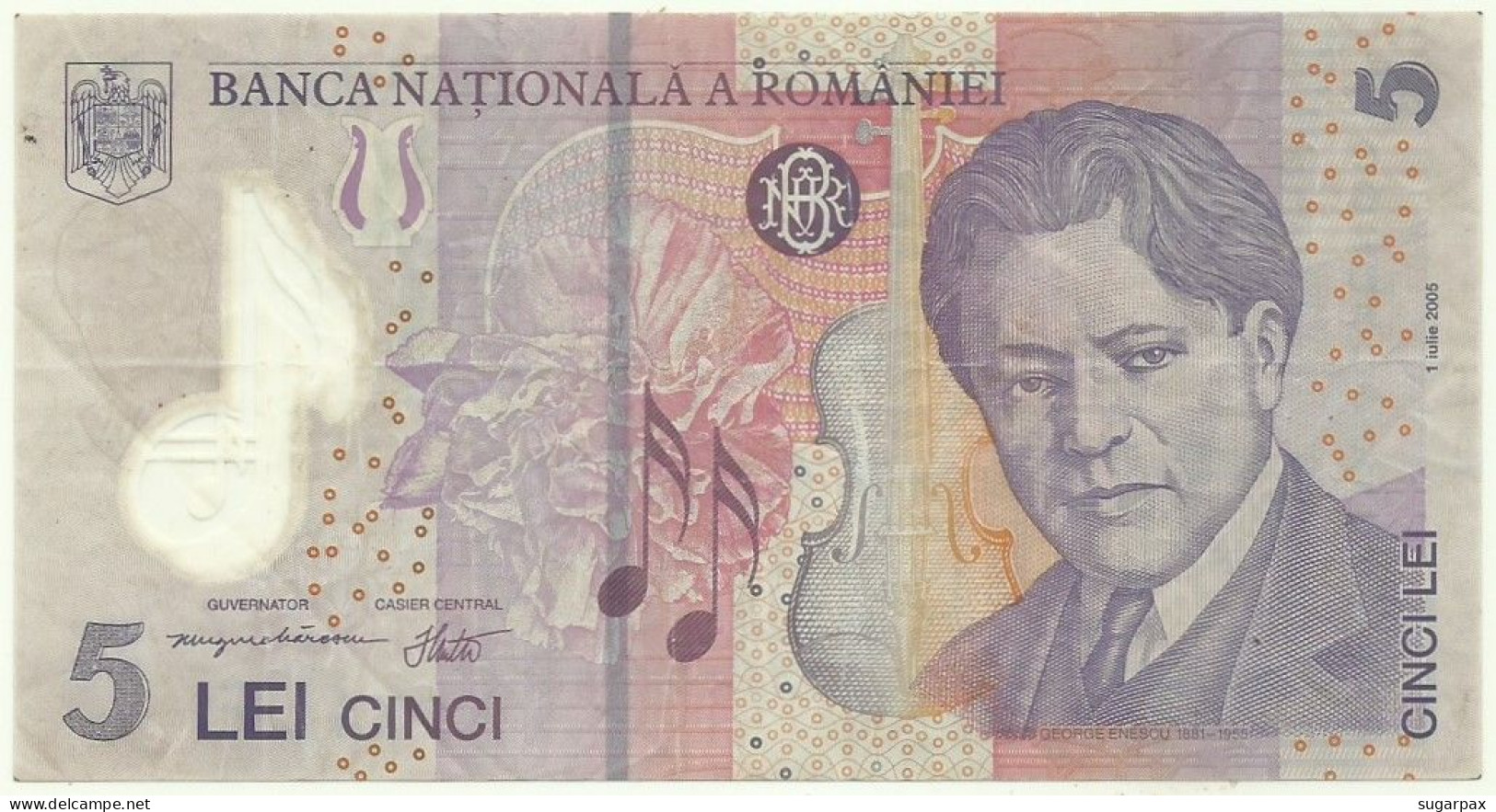 ROMANIA - 5 Lei - 2005 ( 2006 ) - Pick 118.b - Série 062D - POLYMER - Roumanie