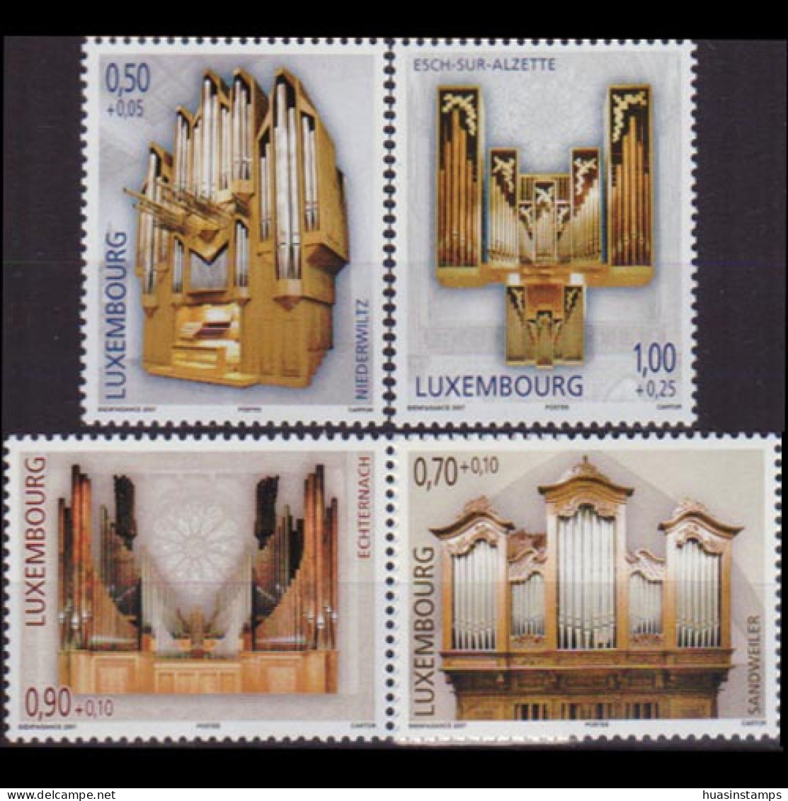 LUXEMBOURG 2007 - Scott# B456-9 Pipe Organs Set Of 4 MNH - Unused Stamps