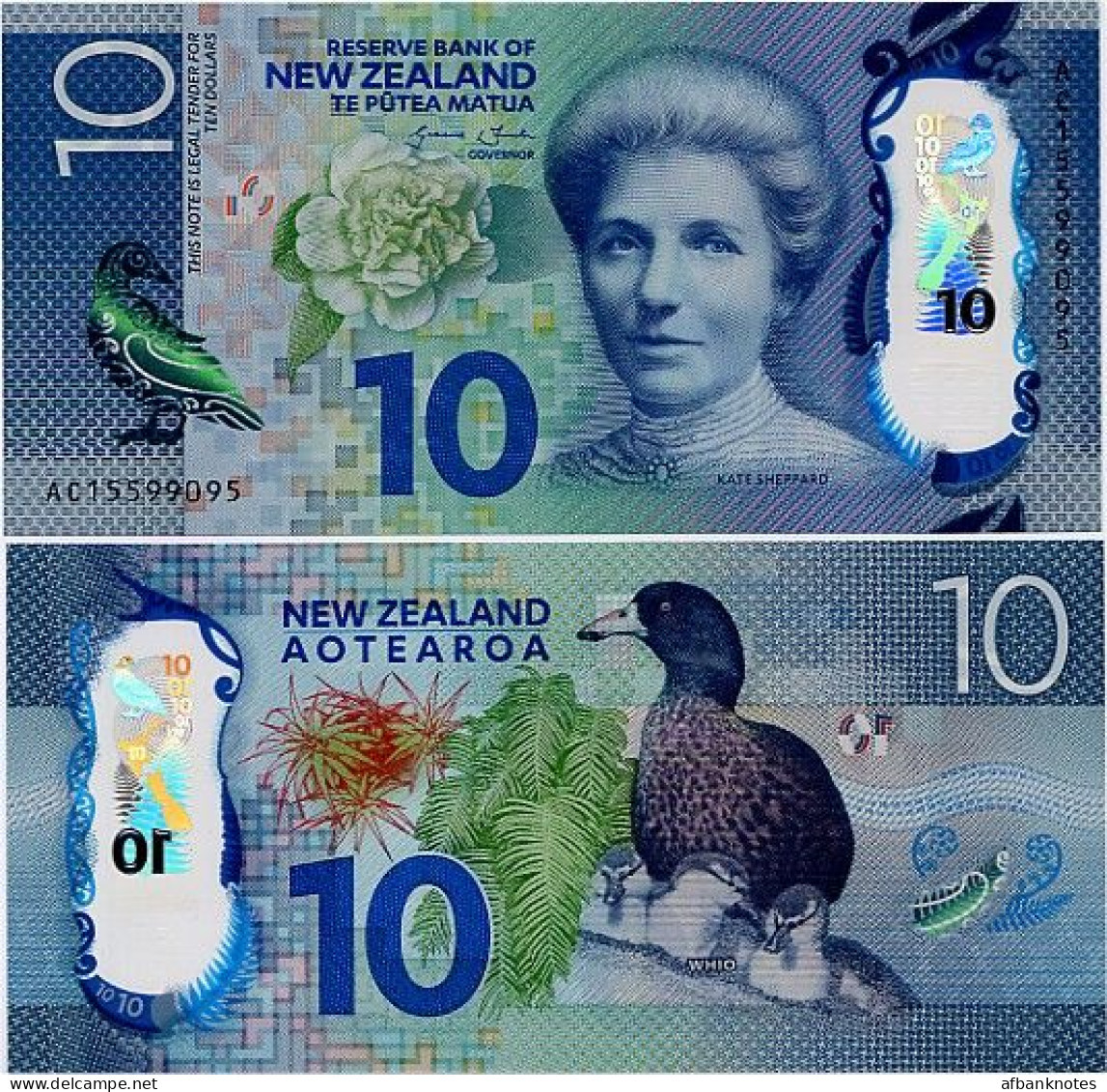 NEW ZEALAND       10 Dollars       P-192       (20)15       UNC - Nuova Zelanda